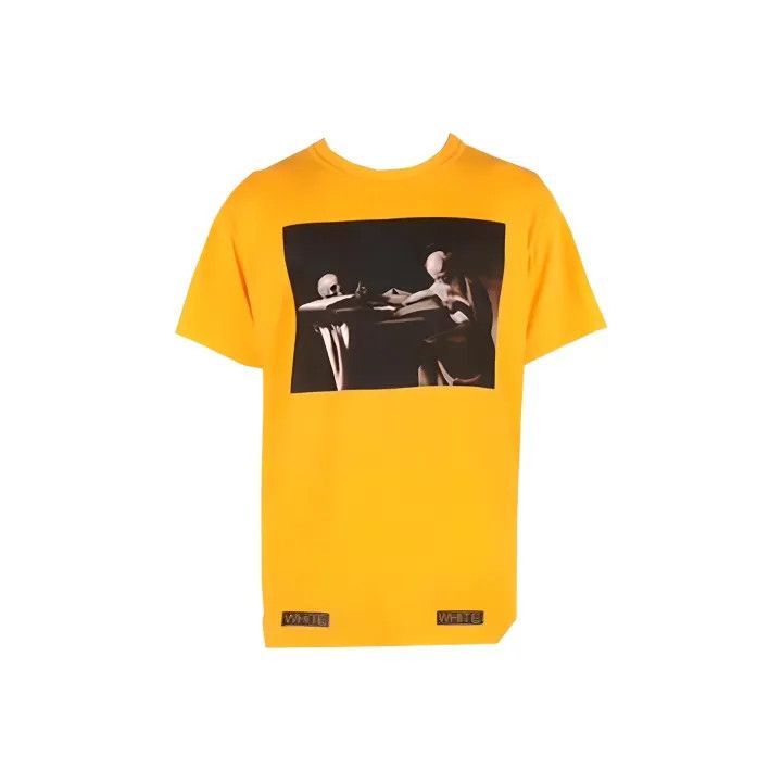 Off-White Virgil Abloh Religious Oil Painting T-Shirt 0079