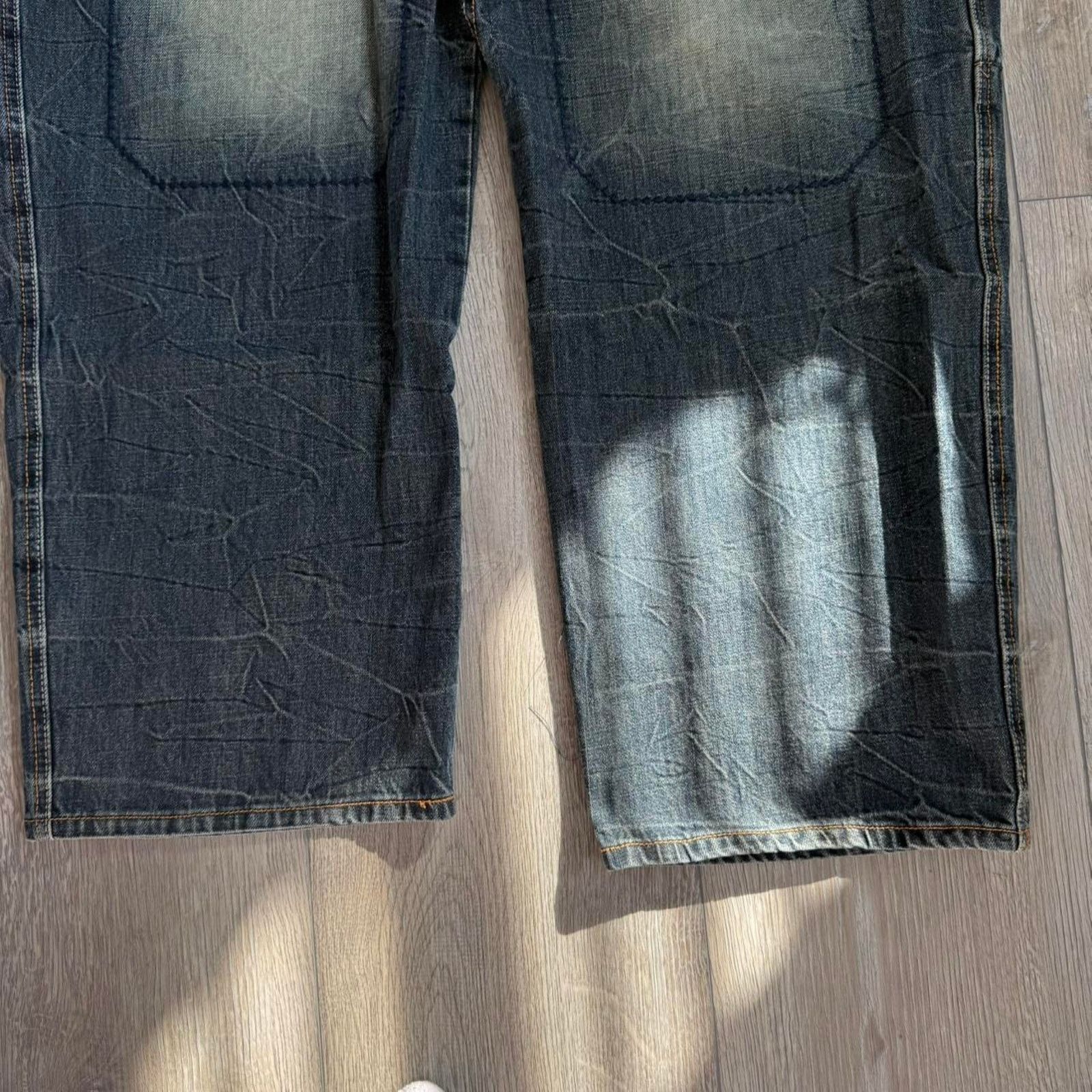 Marithe + Francois Girbaud Vintage MFG super baggy embroidered jeans Size US 44 / EU 60 - 7 Thumbnail