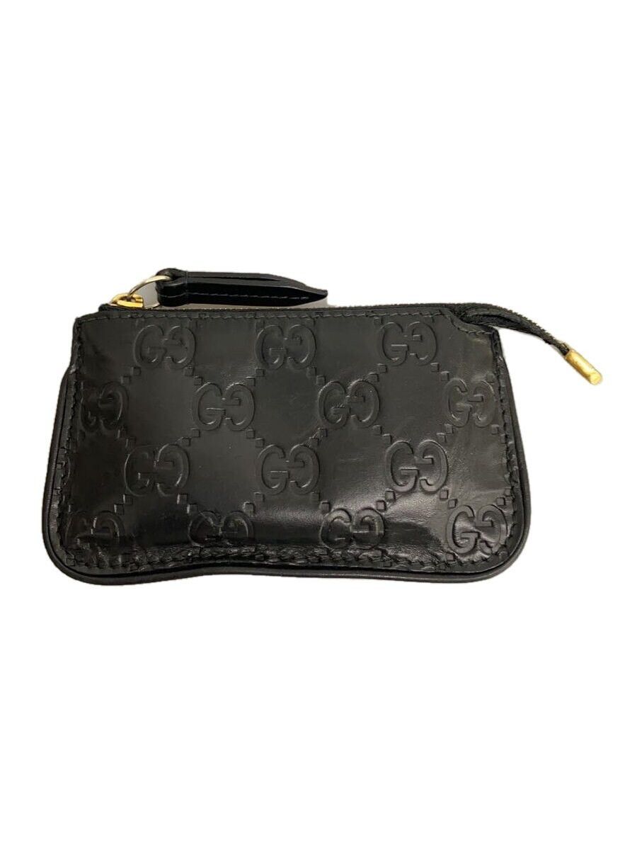 Gucci Gucci Guccissima Leather Coin Case Black Size ONE SIZE - 1 Thumbnail