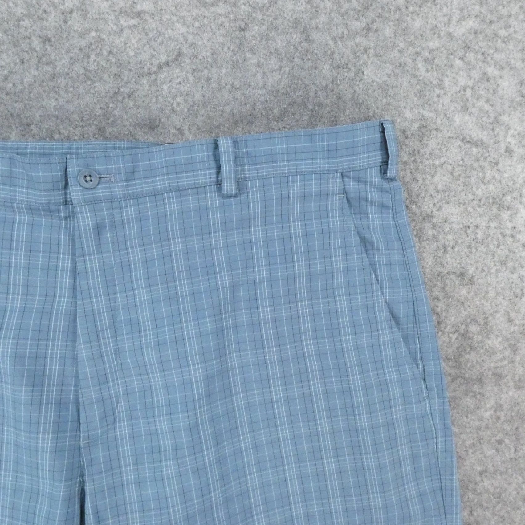 Nike Nike Golf Shorts Mens 40 Chino Flat Front Blue Plaid Dry Lightweight Size US 40 / EU 56 - 5 Thumbnail