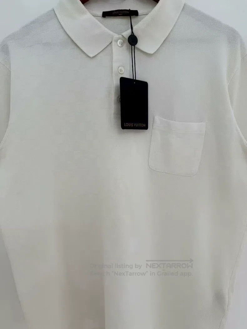 Louis Vuitton Louis Vuitton White checkerboard polo short sleeve Size US XL / EU 56 / 4 - 2 Thumbnail