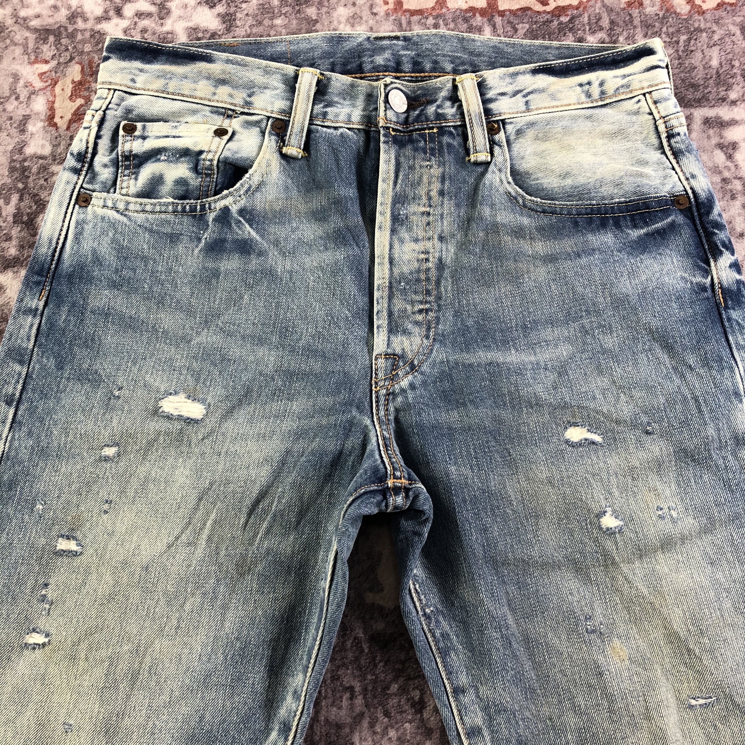 Levi's Vintage Blue Wash Levis 501 Jeans-JM3322 Size US 32 / EU 48 - 3 Thumbnail