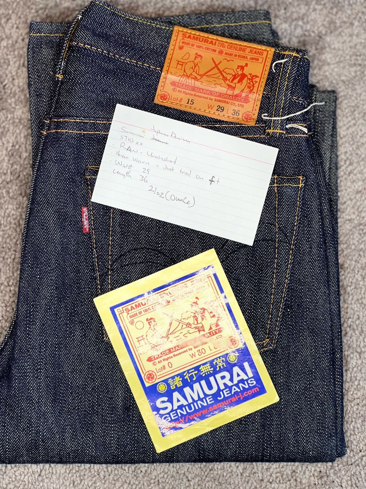 Samurai Jeans Samurai Japan Denim Size US 29 - 3 Thumbnail