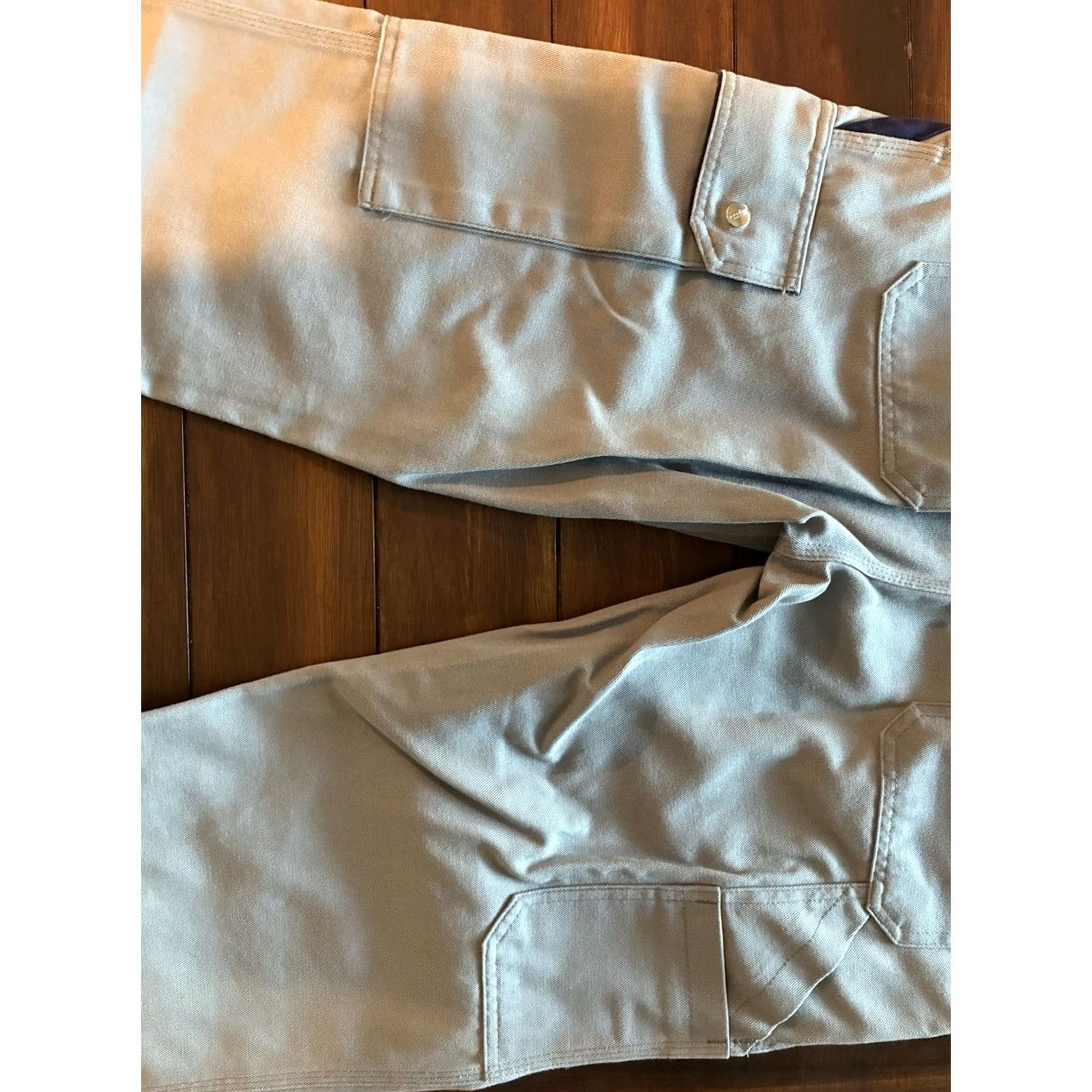 Vintage ROFA Canvas Pants Carpenter Work Pants 48 Regular Gray Men 32in Inseam Size US 32 / EU 48 - 6 Thumbnail