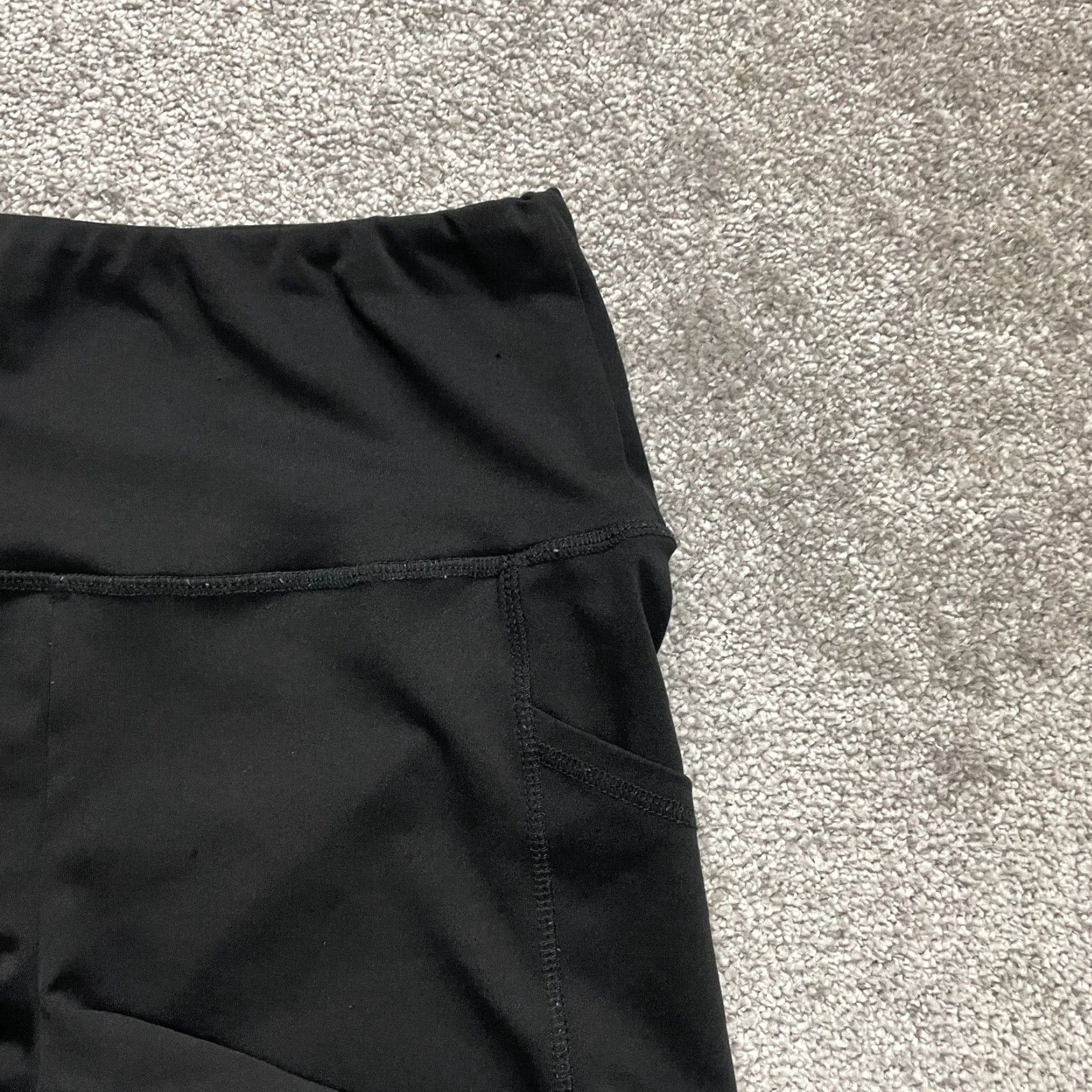 Vintage Shosho Compression Bike Shorts Womens M Black High Rise Pockets 26x7 Active Small Shosho Womens Medium Black High Rise Pockets Active 26x7 Size 32" / US 10 / IT 46 - 3 Thumbnail