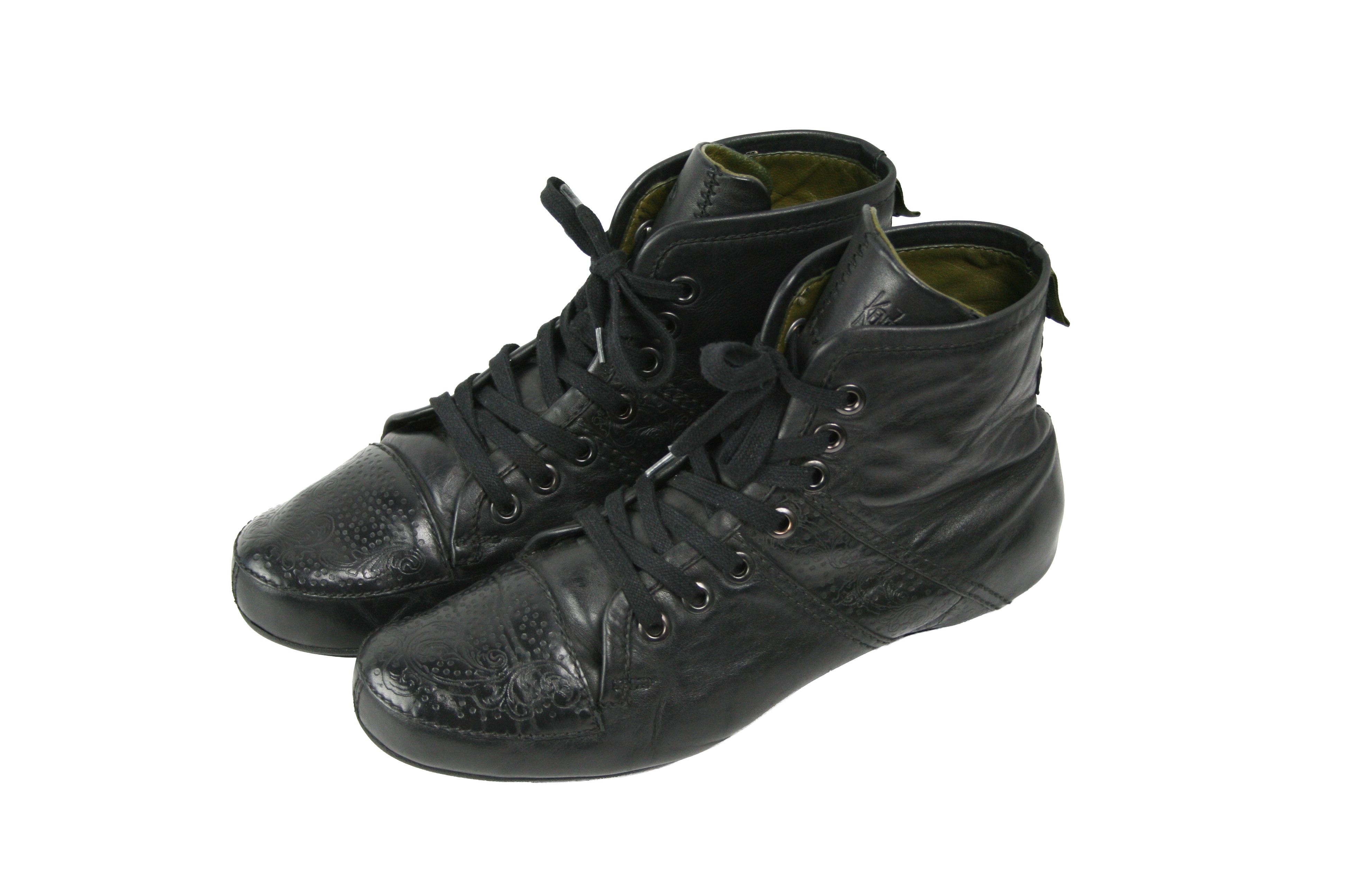 Kenzo 00S Pampa Y2K Avant Garde Embroidered Boots Vintage Size US 8 / EU 41 - 3 Thumbnail