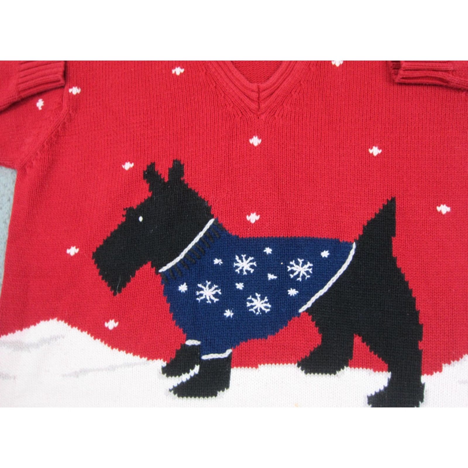 Liz Claiborne VINTAGE Liz Claiborne Sweater Womens L Red Knit Pullover 90s 80s Australia Size L / US 10 / IT 46 - 2 Thumbnail