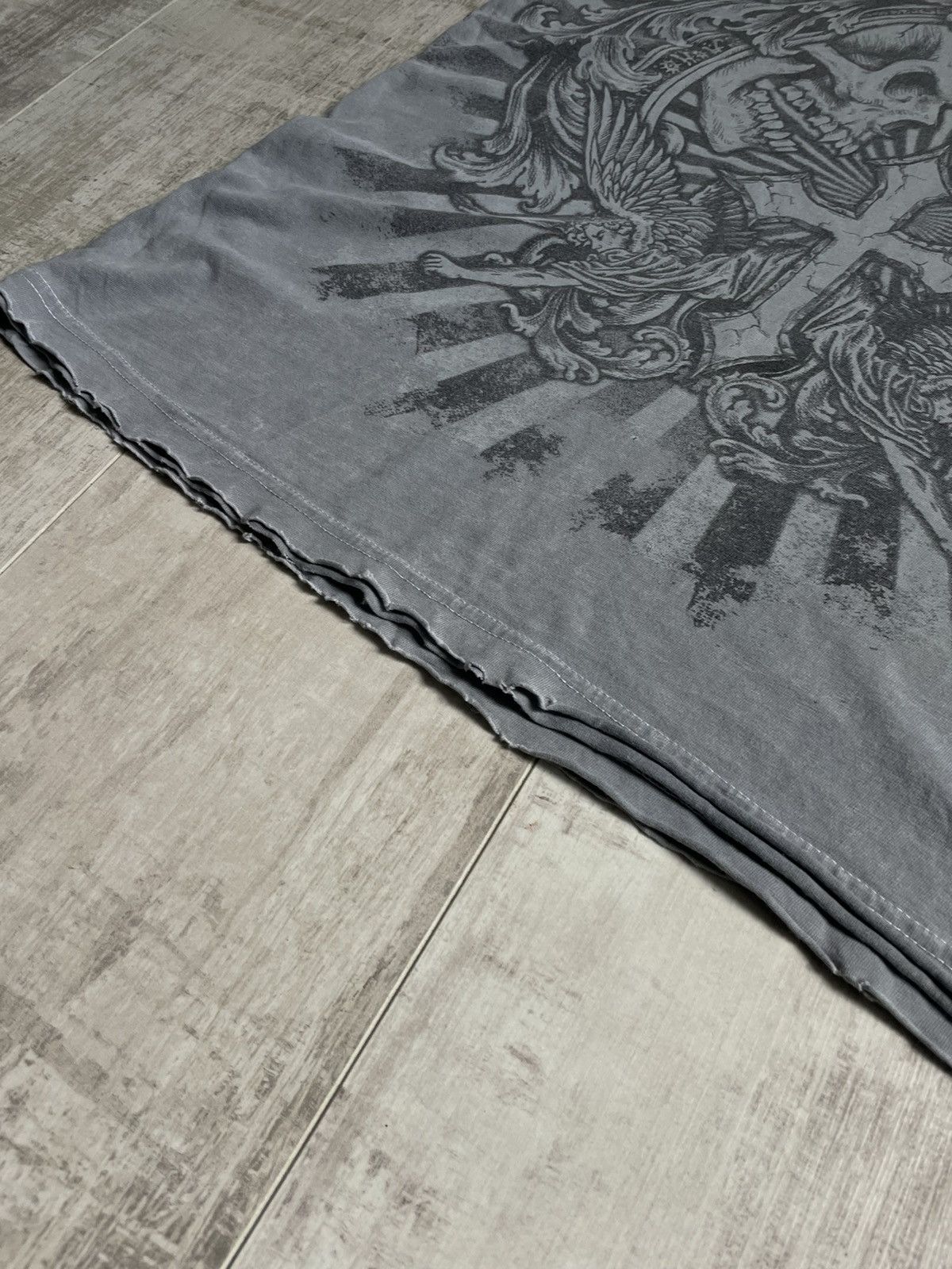 Affliction Y2K Affliction Skull/Angel T-Shirt Over Printed Japanese Vtg Size US M / EU 48-50 / 2 - 6 Thumbnail