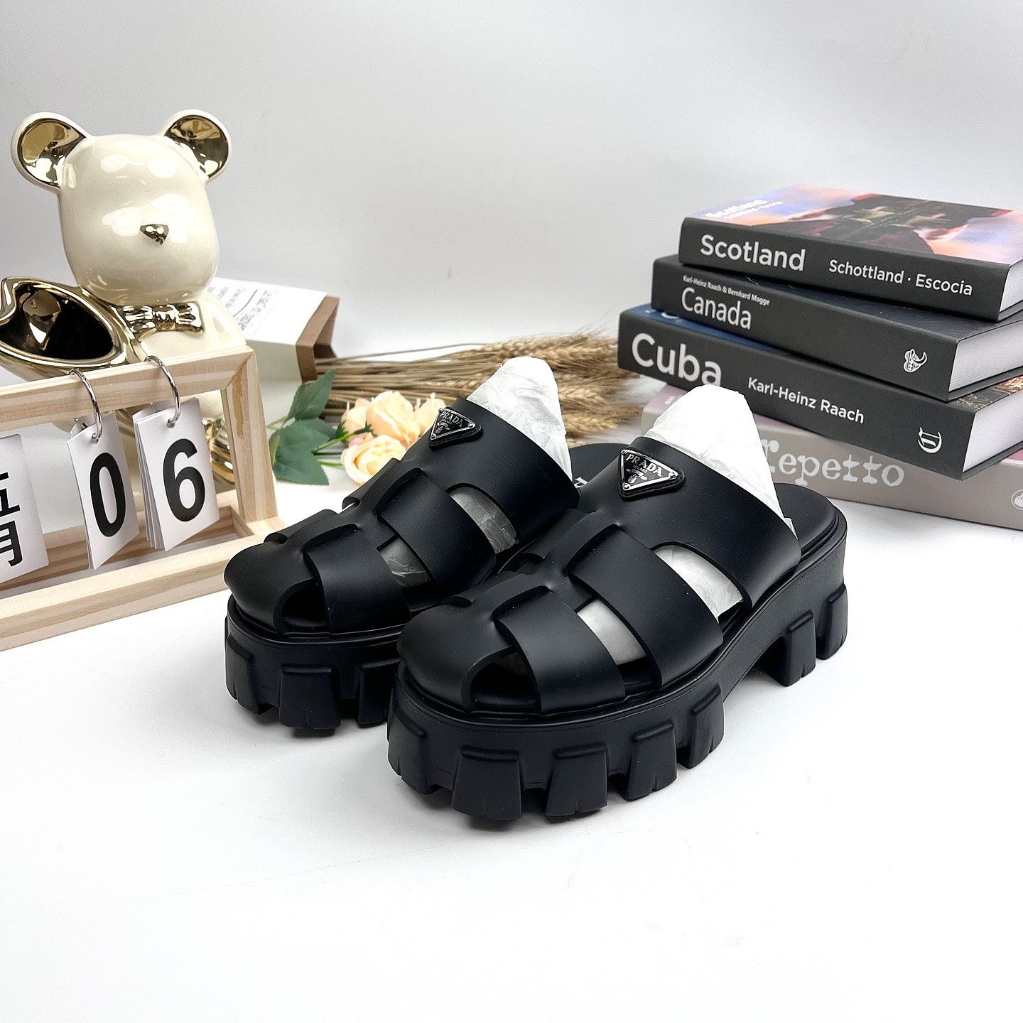 Prada Prada Monolith Sandals Size 35 Size US 5 / IT 35 - 1 Thumbnail