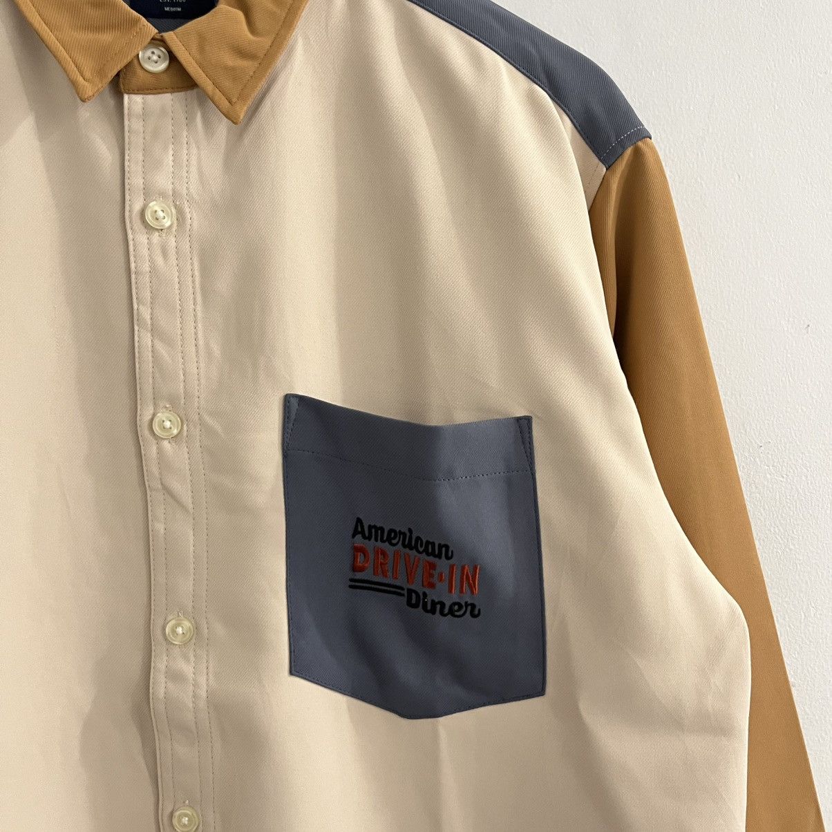 Japanese Brand Back Number Embroidered Button Up Shirt Size US M / EU 48-50 / 2 - 5 Thumbnail