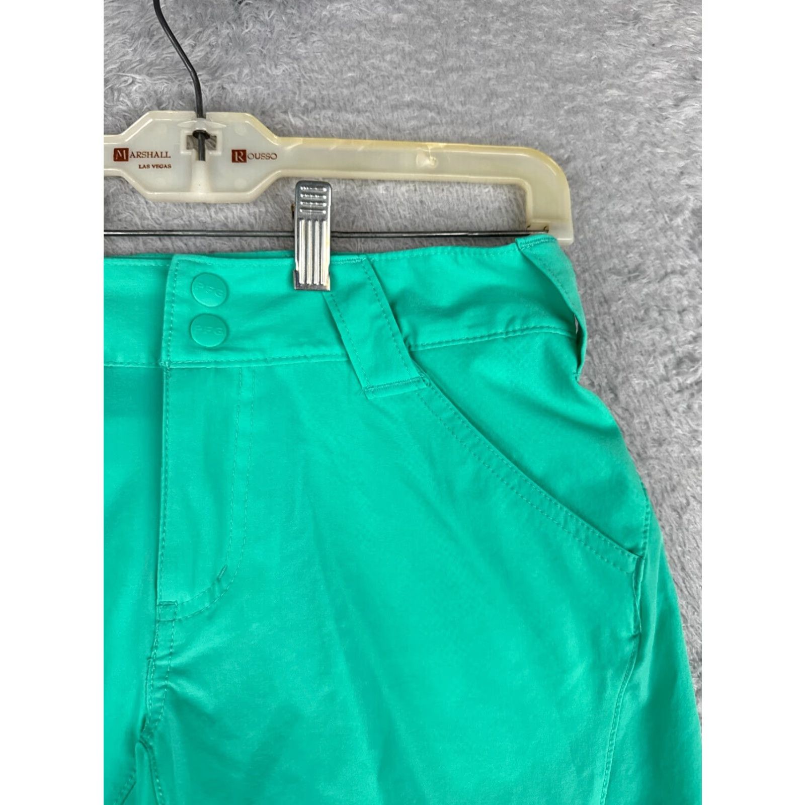 Vintage Columbia Shorts Womens 2 Teal PFG Chino Nylon Blend Boating Fishing Casual 28x5 Size 26" / US 2 / IT 38 - 5 Thumbnail