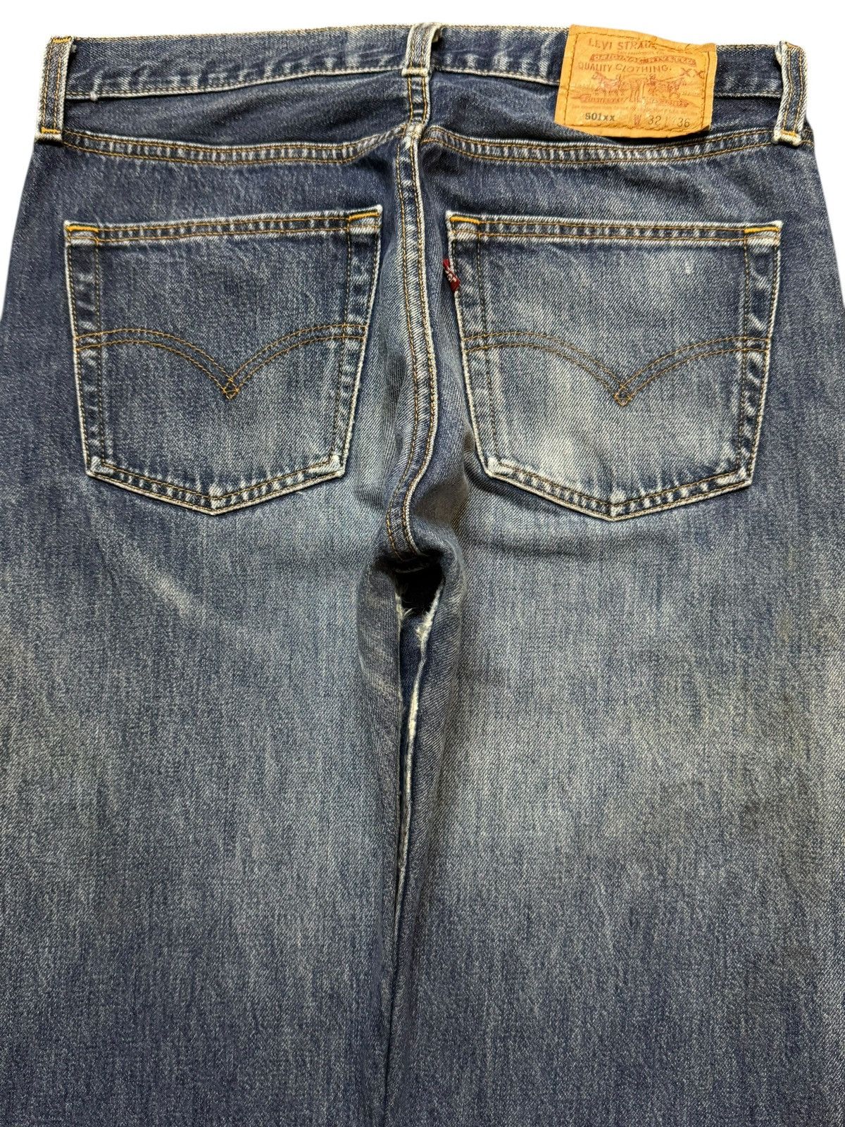 Levi's Vintage 90s Levis 501xx Classic Blue Faded Wash Straight Leg Size US 31 - 4 Thumbnail