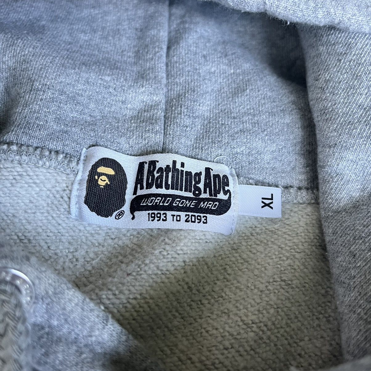 Bape × Kid Cudi A Bathing Ape Bape Kid Cudi Pullover Hoodie Grey Patch Logo Size US XL / EU 56 / 4 - 3 Thumbnail