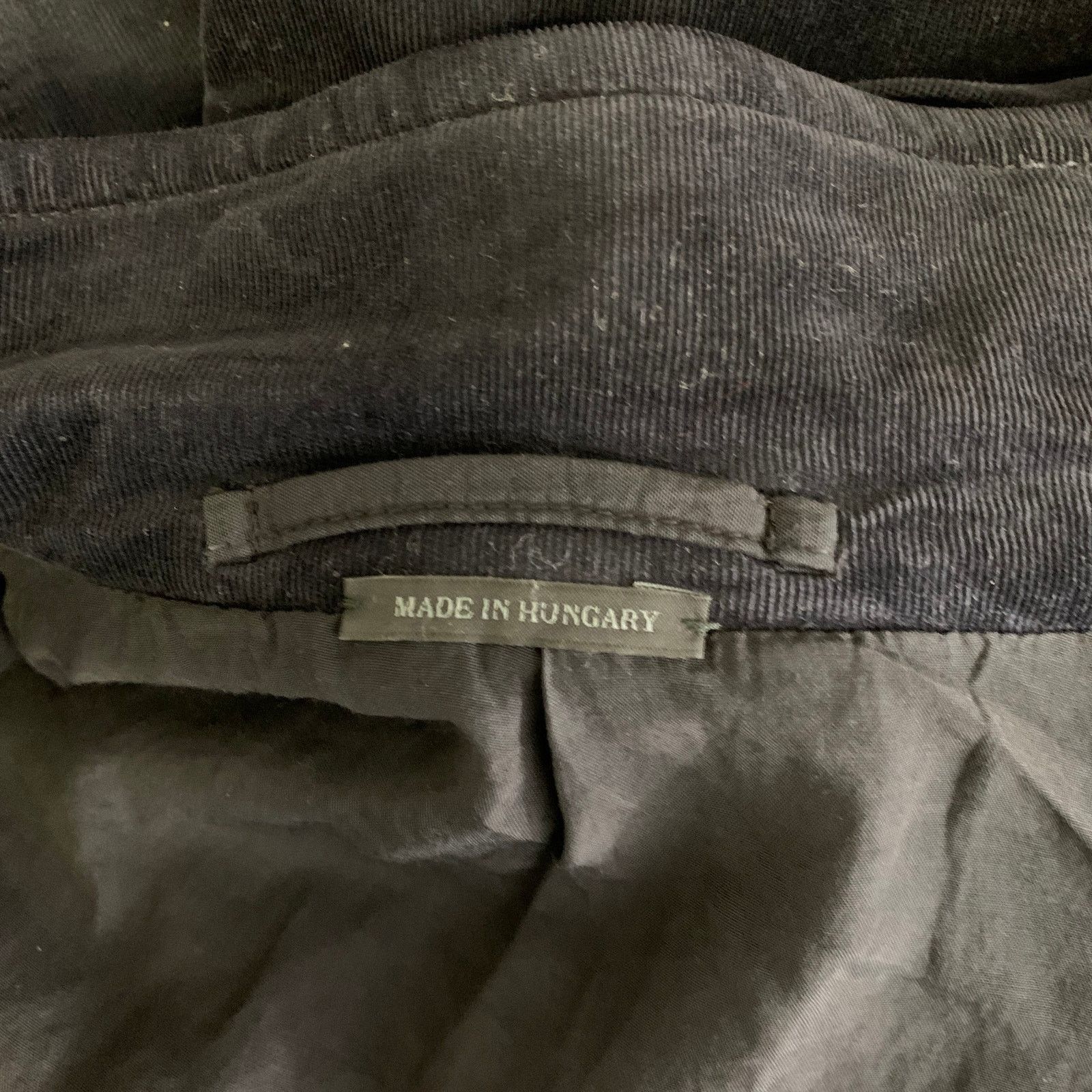 Prada PRADA Chest Size 38 Black Corduroy Sport Coat Size 38R - 5 Thumbnail
