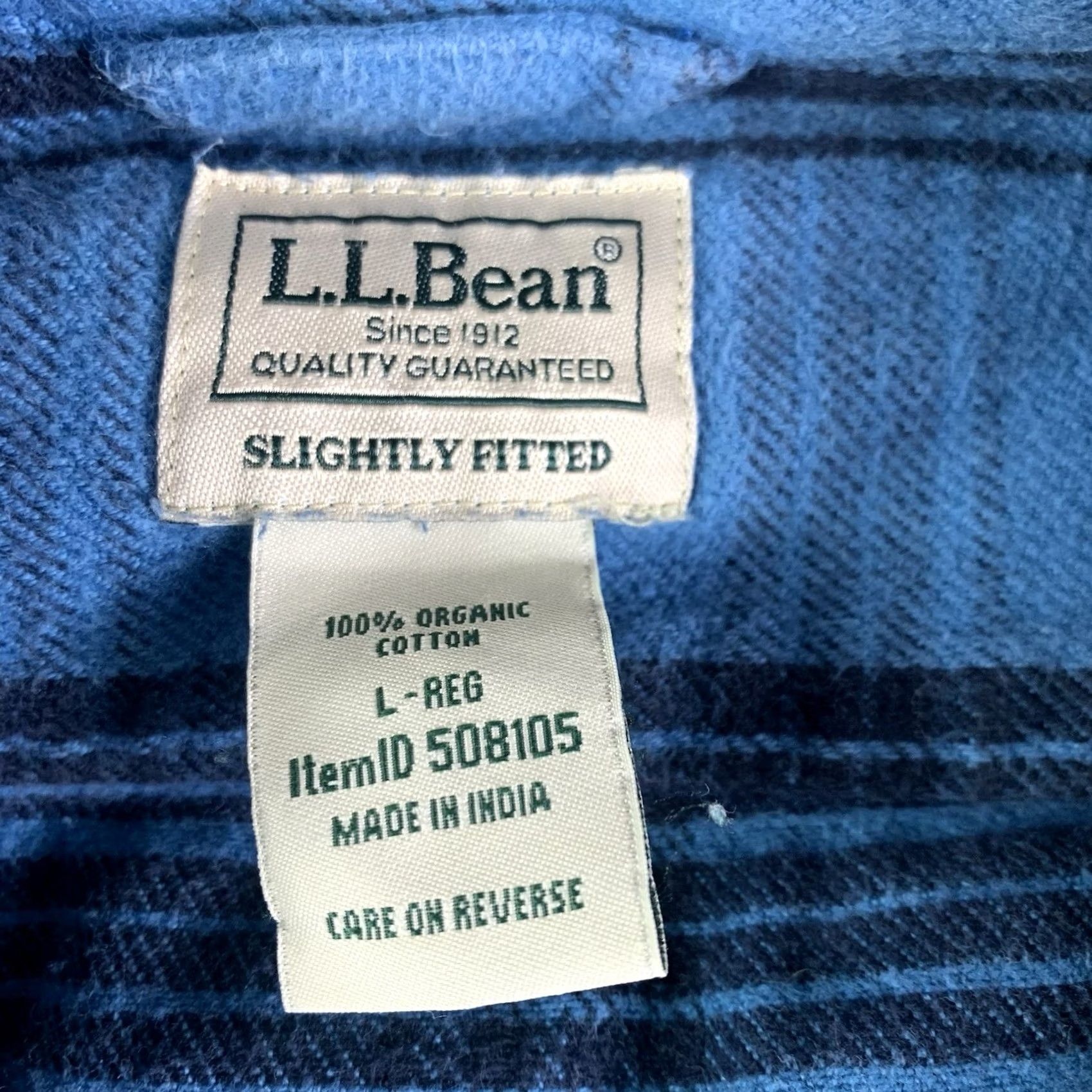 Vintage LL Bean Flannel Shirt Plaid Blue Mens Large Y2K Grunge Lumberjack Cotton Size US L / EU 52-54 / 3 - 3 Thumbnail