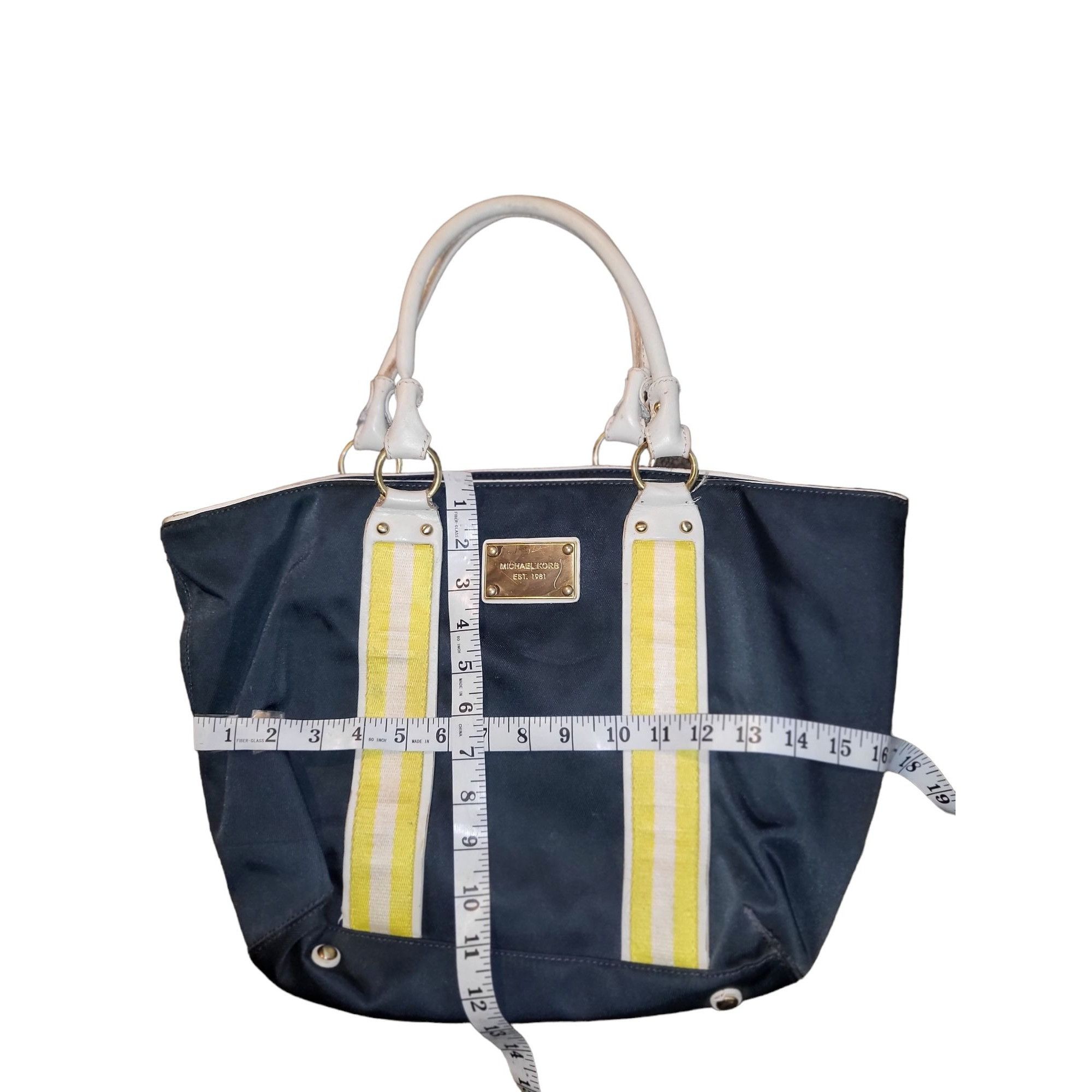 Michael Kors Michael Kors Tote Bag Navy Nautical Striped Dust Bag Coastal Size ONE SIZE - 4 Thumbnail