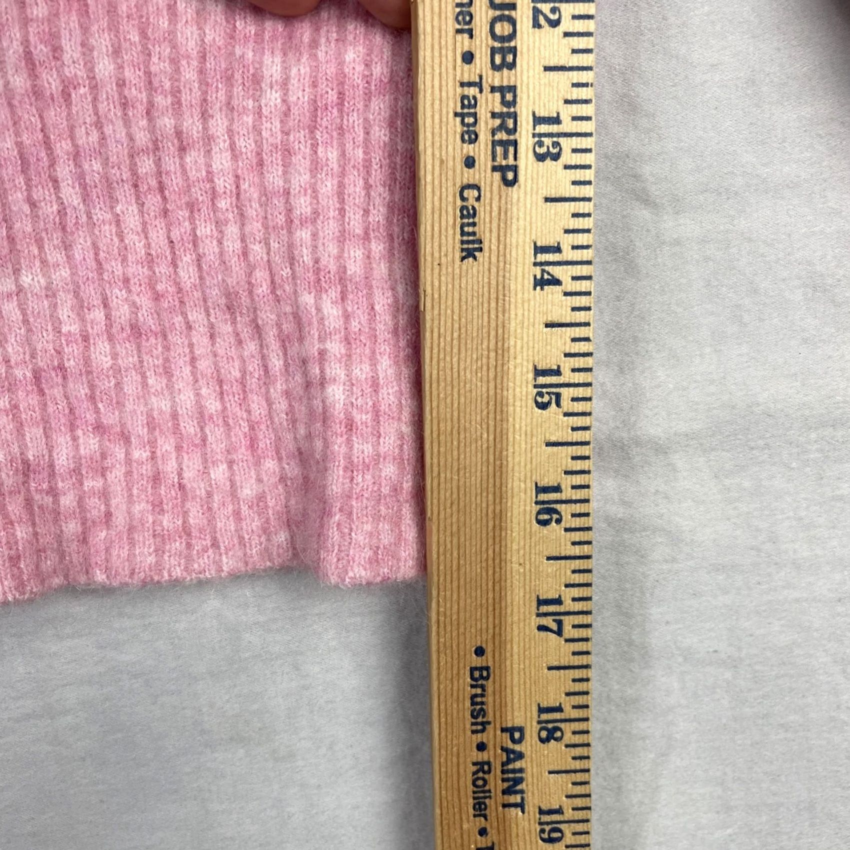 Vintage Sezane Sweater Shirt Womens Small Pink V-Neck Mohair Wool Blend Knit Size S / US 4 / IT 40 - 6 Thumbnail