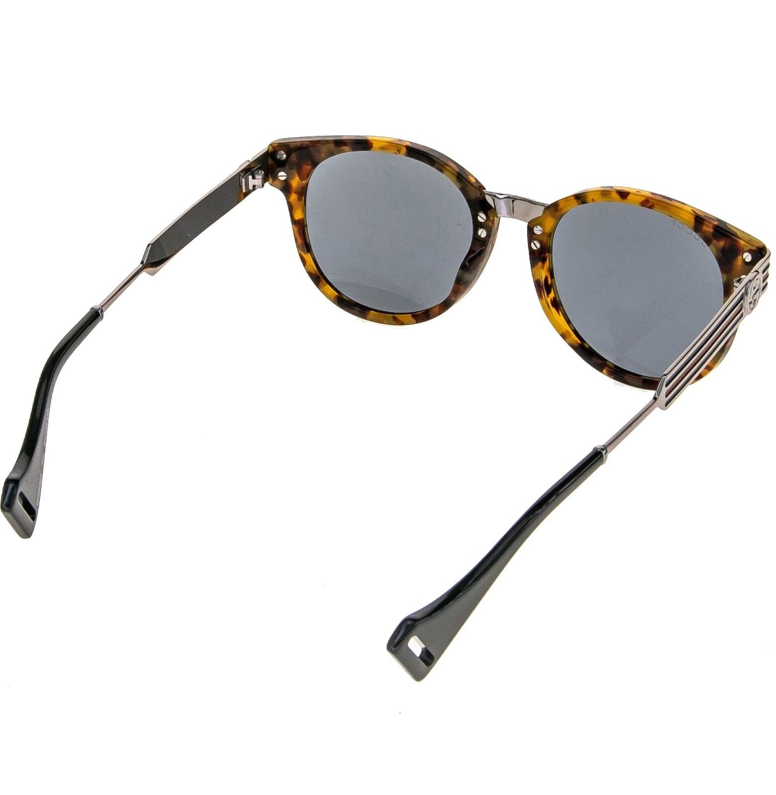 Gucci GUCCI Stripe GG0586S 0586 Ruthenium Aviator Sunglasses 004 Size ONE SIZE - 7 Thumbnail