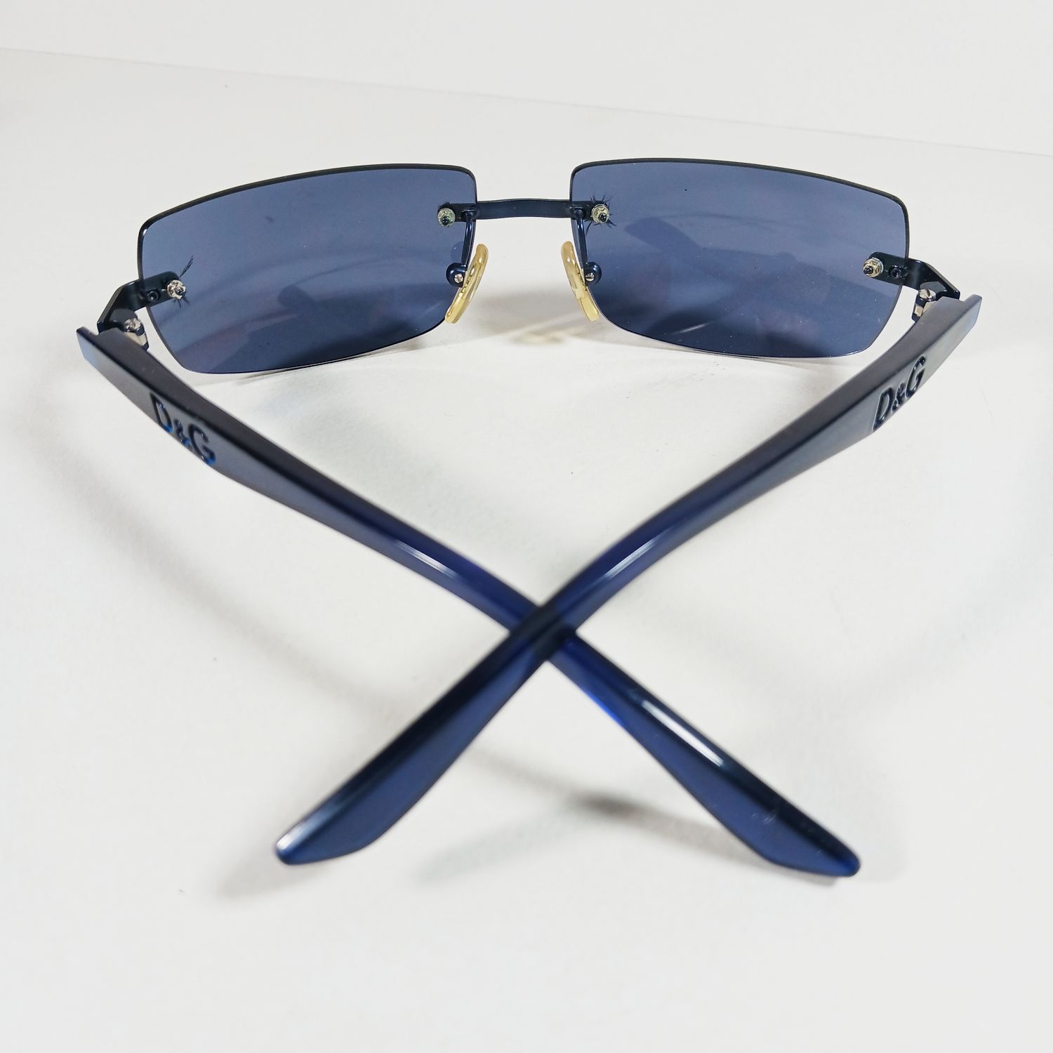 Dolce & Gabbana Dolce&Gabbana DG2066 Blue Translucent D&G Rimless Sunglasses Size ONE SIZE - 9 Thumbnail