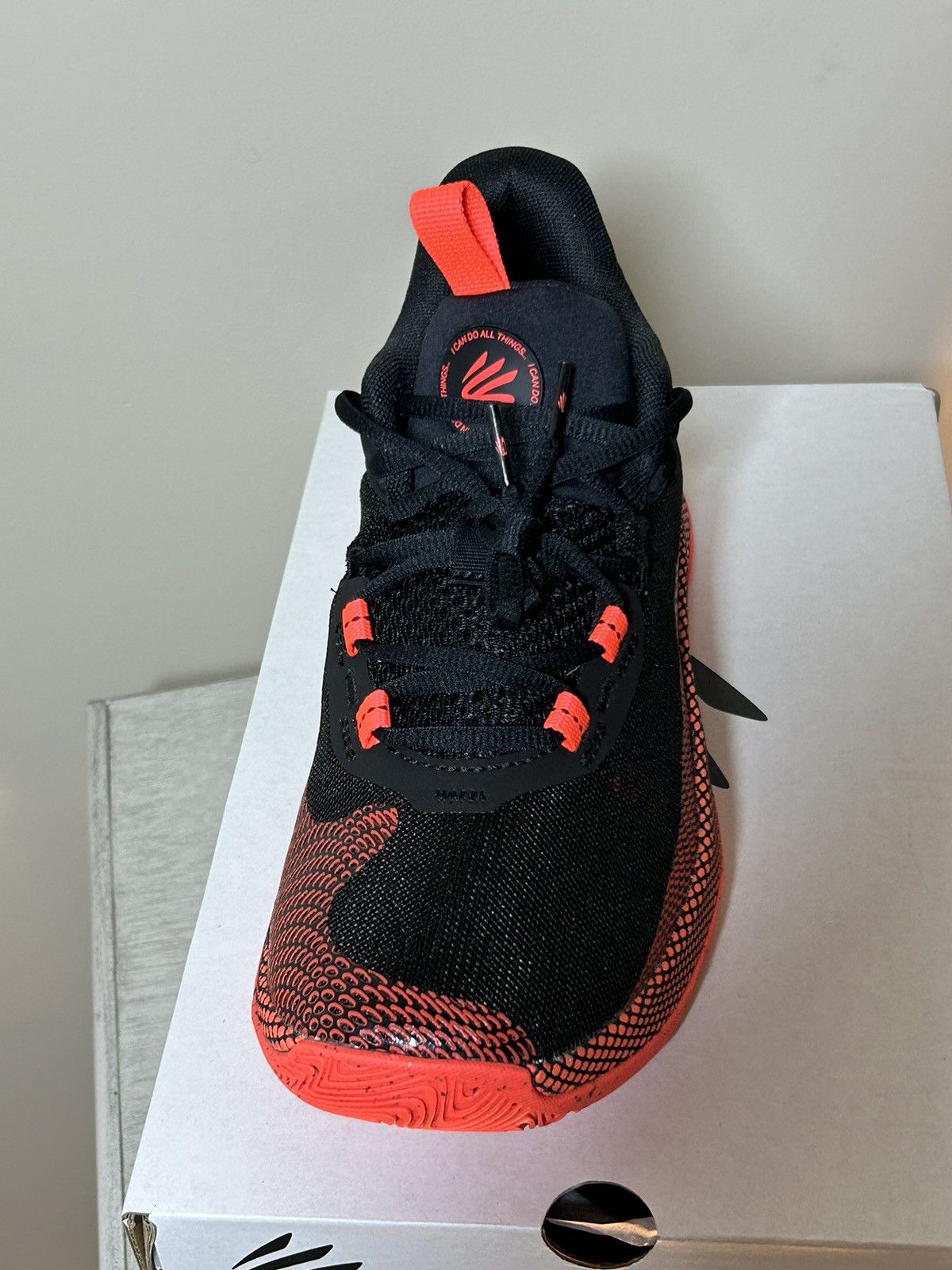 Under Armour Curry HOVR Splash “Black Red” Size US 8 / EU 41 - 3 Thumbnail