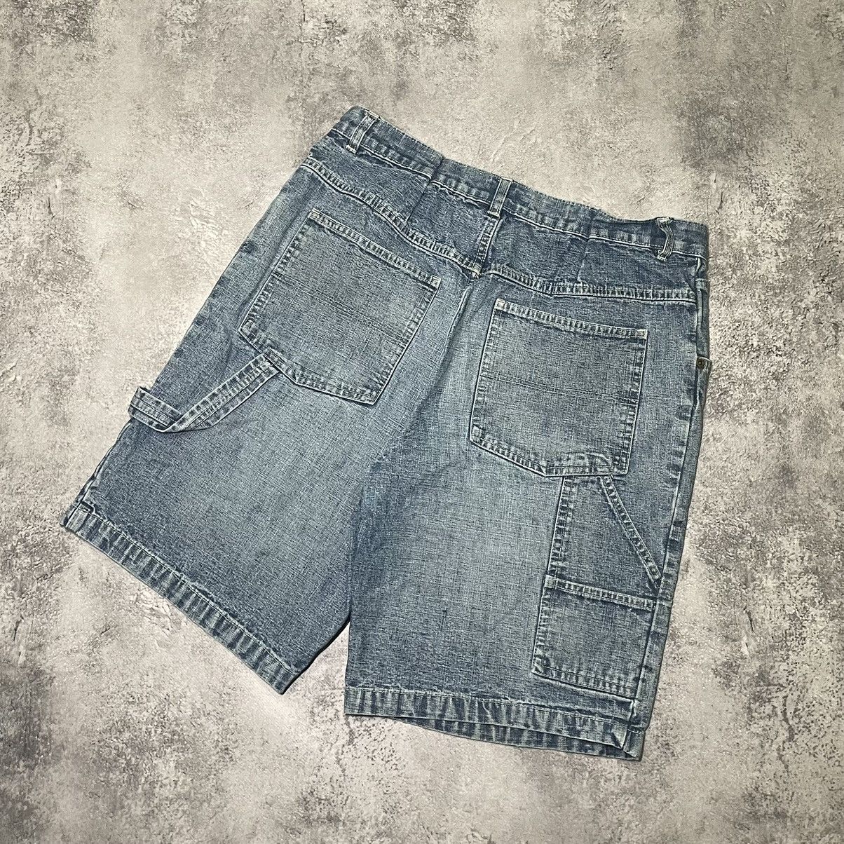 Designer × Vintage Crazy Vintage Denim Jorts Y2K Shorts 90s Size US 30 / EU 46 - 2 Thumbnail