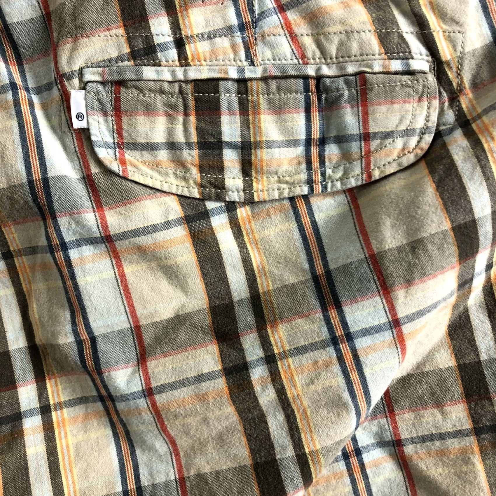 Levi's Levi's Original Jeans Mens Shorts Chino Seaside Flat Front Plaid Size 38 Multicolor 100% Cotton Regular Front Zip Casual Men Size US 38 / EU 54 - 4 Thumbnail