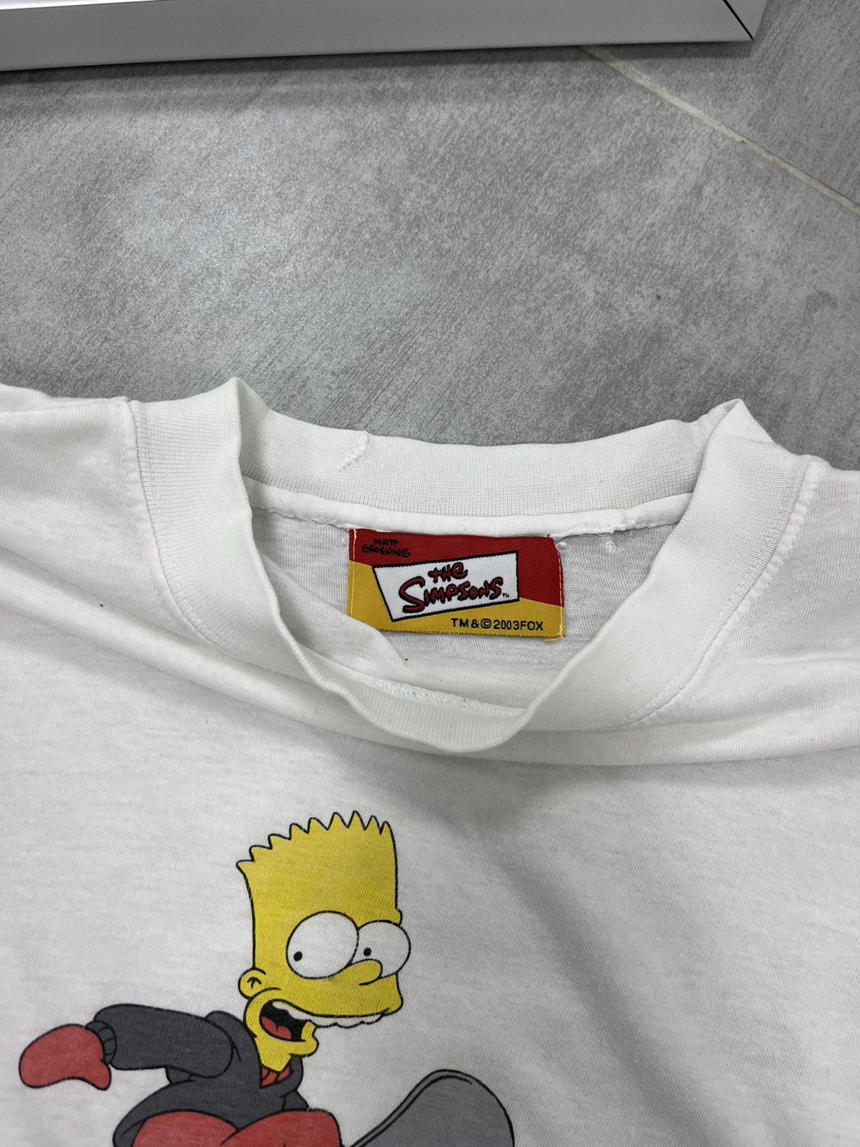 The Simpsons Vintage T Shirt The Simpsons 2003 Bart Simpson Snowboarding Size US L / EU 52-54 / 3 - 7 Thumbnail