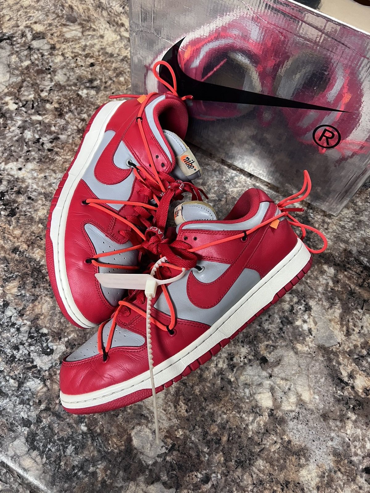 Off-White Off-white Nike dunk university red size 12 authentic Size US 12 / EU 45 - 3 Thumbnail