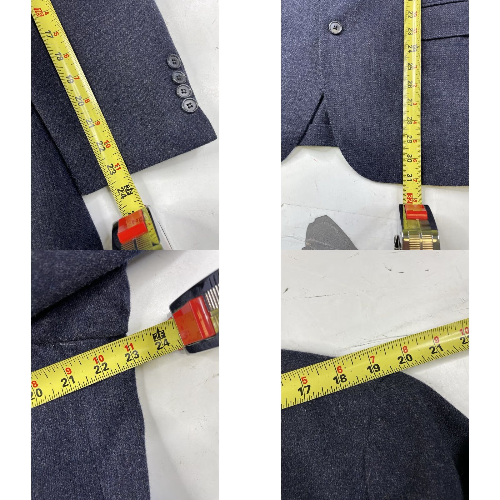 Polo Ralph Lauren Polo Ralph Lauren Blazer Mens Athletic 46 Regular Blue Wool Notch 2B Single-Breasted Three-Button Untold No Stains Tiny Hole Vintage No N/A Size US XXL / EU 58 / 5 - 8 Thumbnail