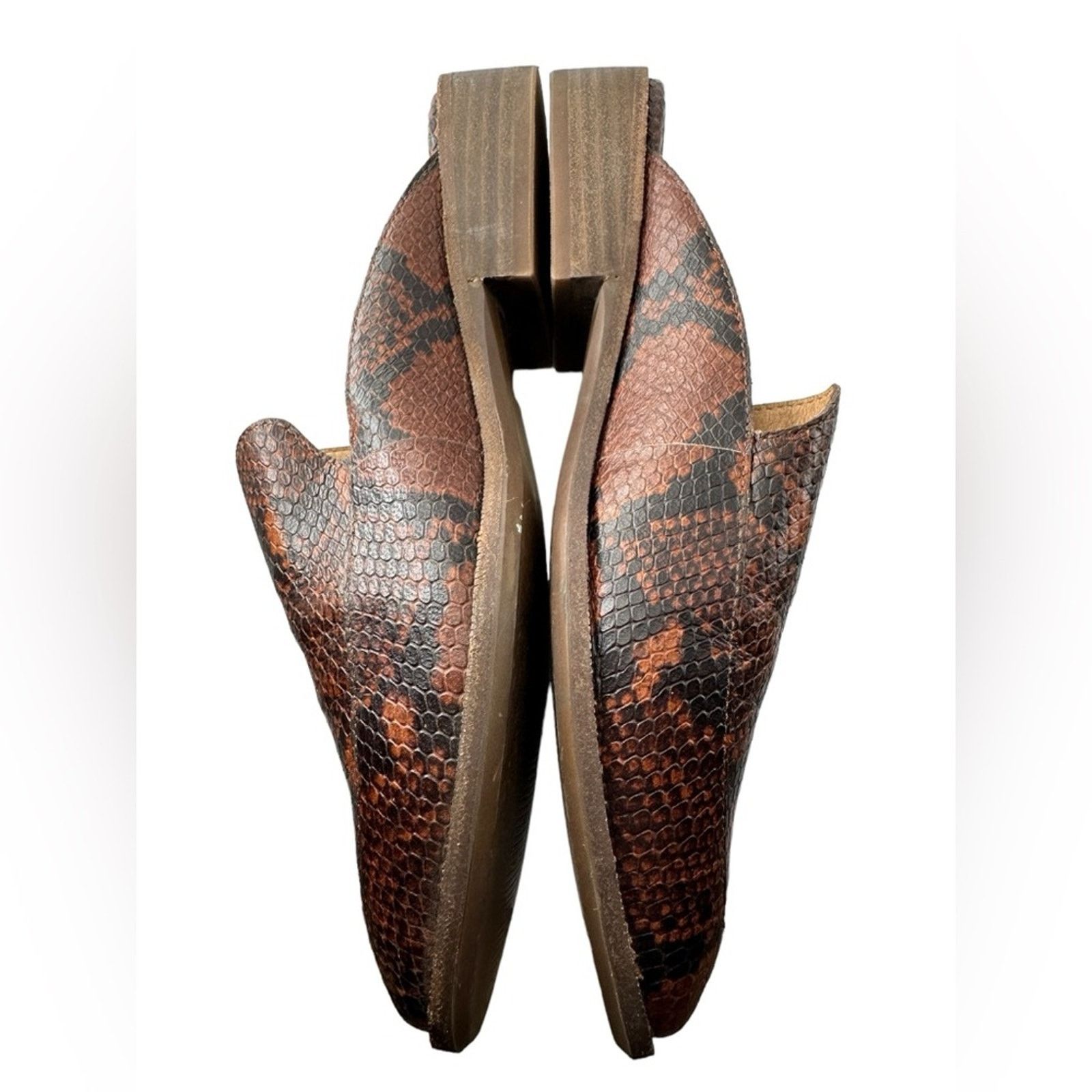 Madewell Madewell The Frances Loafer Mule in Snake Embossed Size US 7.5 / IT 37.5 - 3 Thumbnail