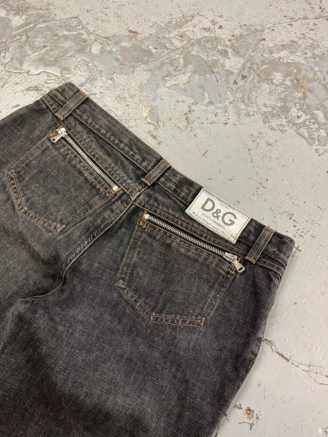 Dolce & Gabbana AW2003 Dolce & Gabbana Multi Zips Grey Denim Jeans Size 27" / US 4 / IT 40 - 10 Thumbnail