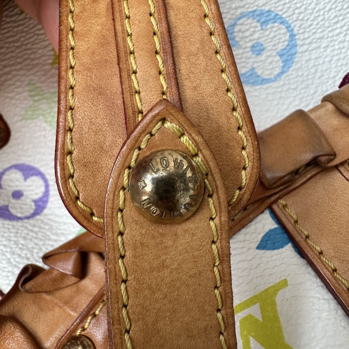 Louis Vuitton × Takashi Murakami Auth Louis Vuitton x Takashi Murakami Multicolore Leonor Bag Size ONE SIZE - 9 Thumbnail