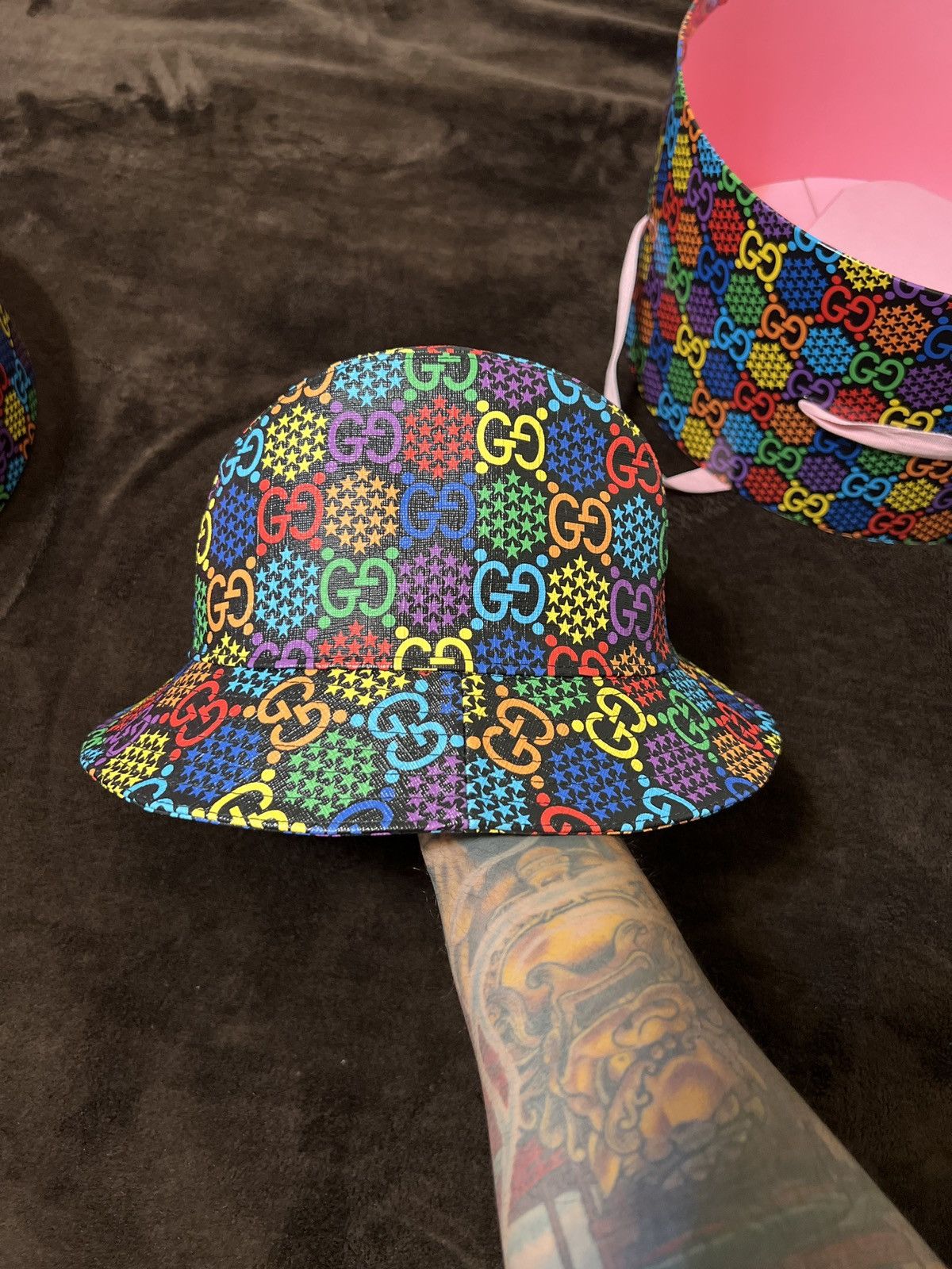 Gucci Gucci limited edition psychedelic bucket hat Size ONE SIZE - 2 Thumbnail