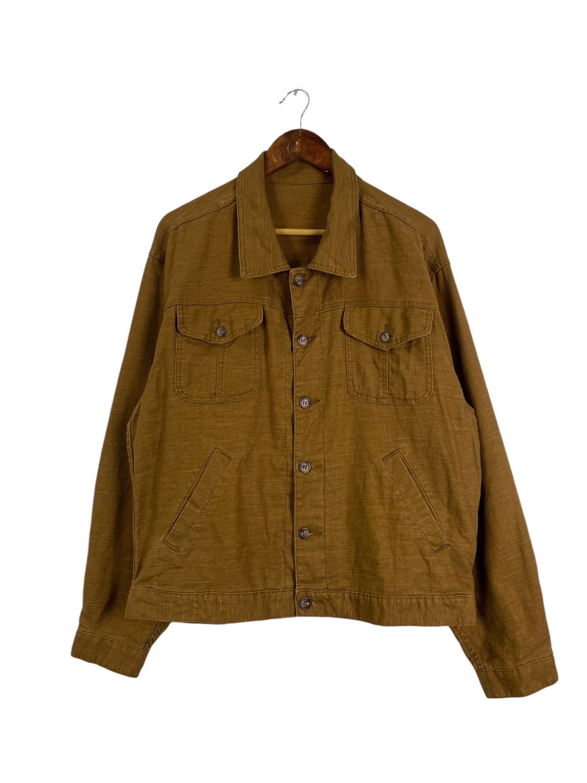Japanese Brand × Vintage Vintage Linen Jacket Size US XL / EU 56 / 4 - 1 Thumbnail