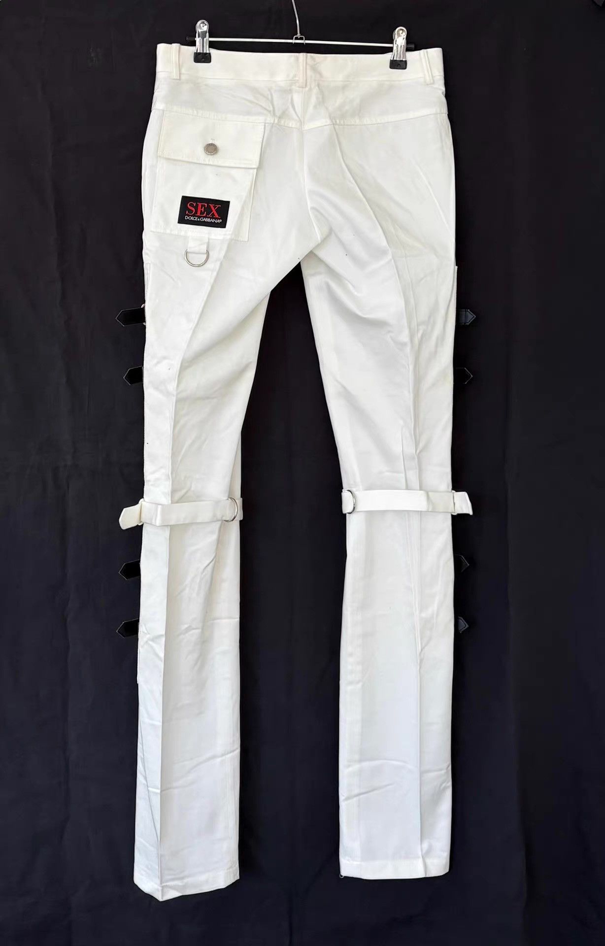 Dolce & Gabbana Dolce & Gabbana 2003SS Women's White Lace-Up Trousers Ｑ21 Size 40" / US 18 - 7 Thumbnail