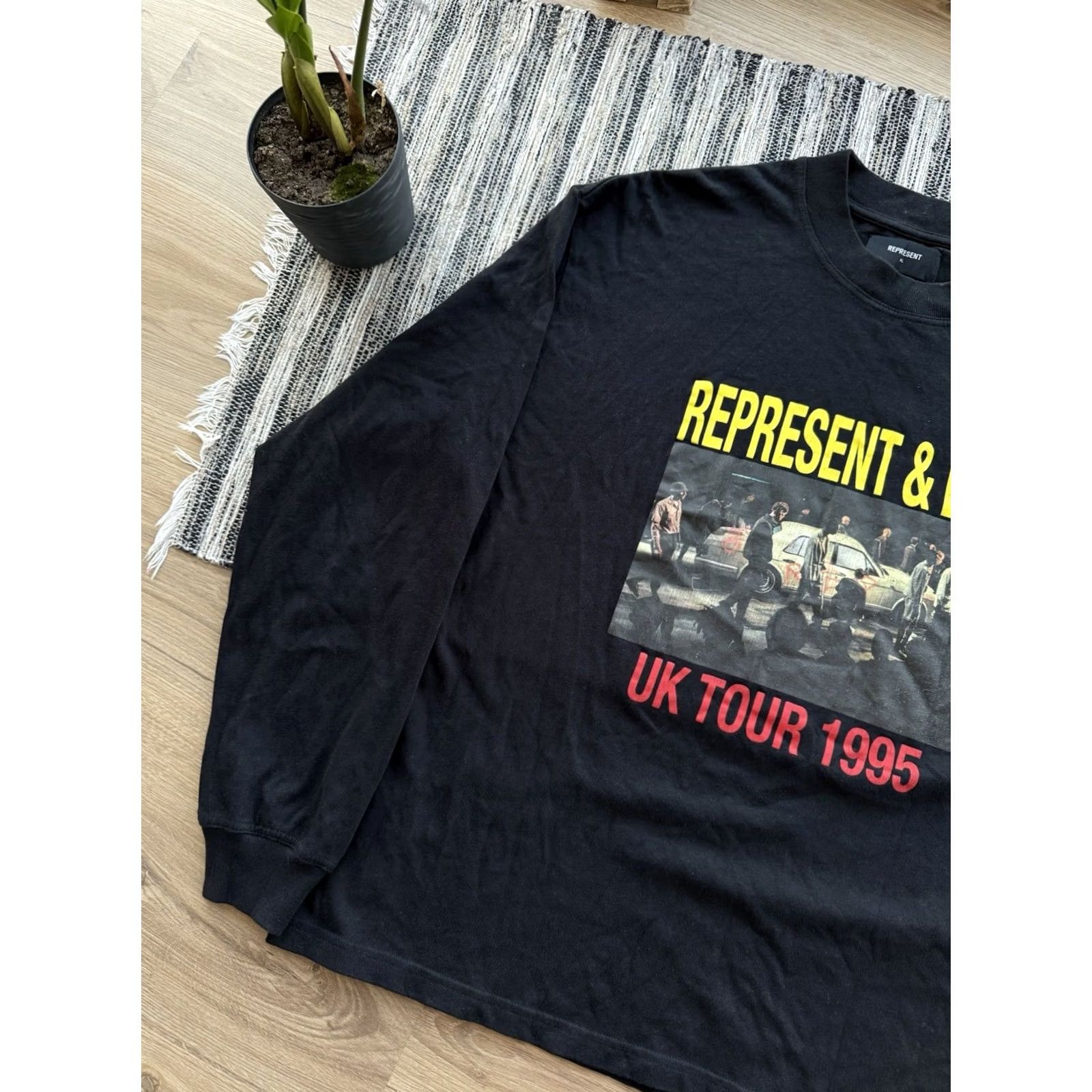 Vintage VINTAGE REPRESENT THE SPIRITS END TOUR Manchester Long Sleeve Rock Black XL Shirt Mens Size US XL / EU 56 / 4 - 3 Thumbnail