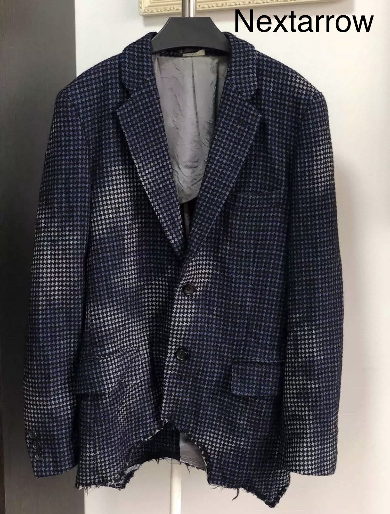 Comme des Garcons Irregular fringed hem suit jacket 2412-Nextarrowj Size 40S - 1 Thumbnail