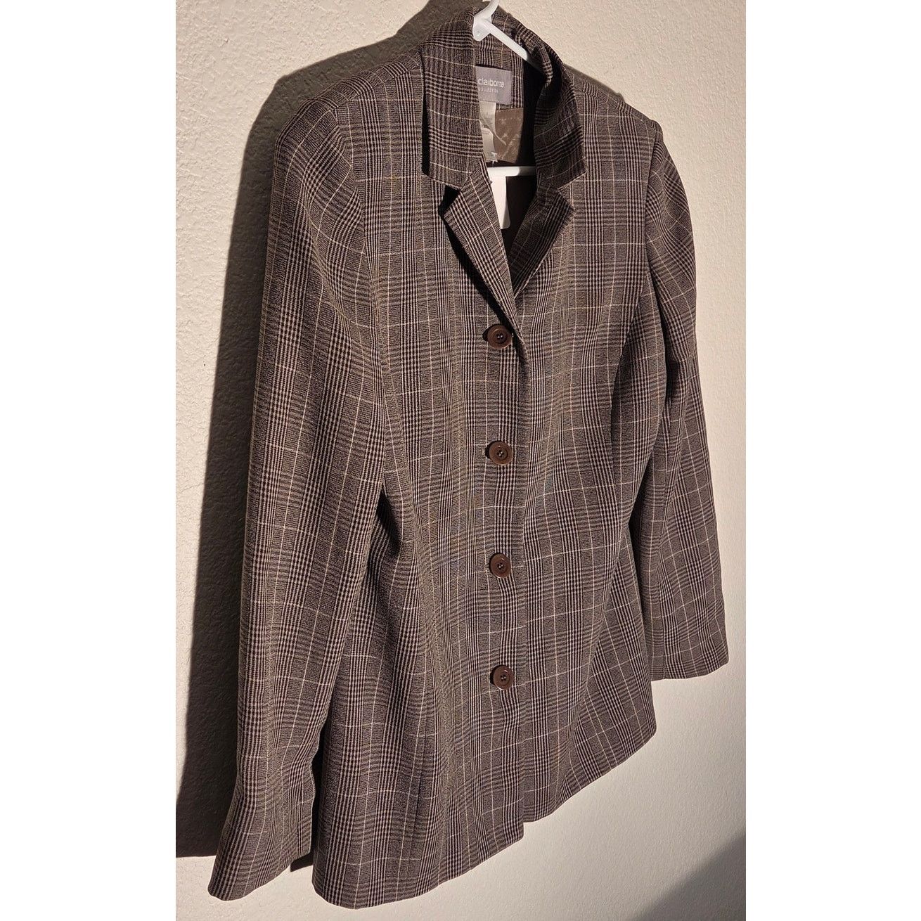 LIZ LISA Liz Claiborne Tan Camel Brown Blazer - Women's Size 8 Size M / US 6-8 / IT 42-44 - 3 Thumbnail