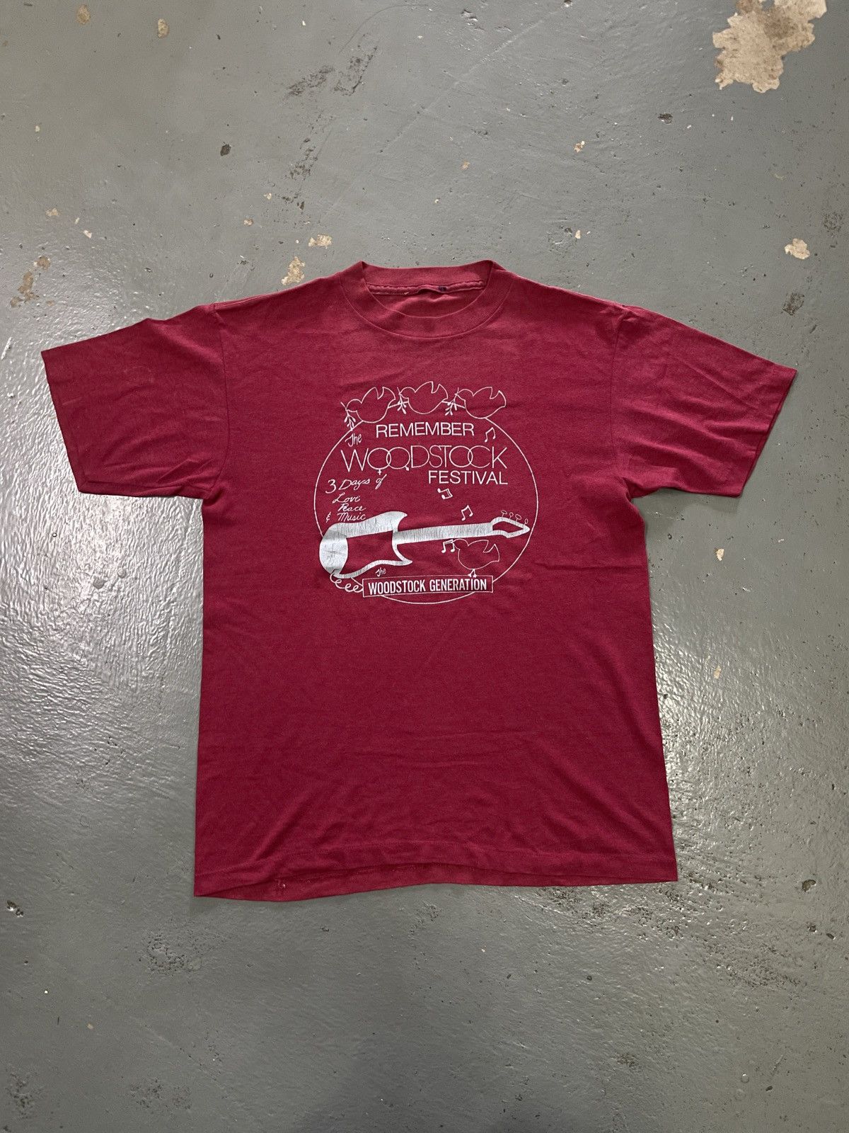 Band Tees × Vintage Vintage 80s Woodstock Festival “WOODSTOCK GENERATION” Tees Size US S / EU 44-46 / 1 - 1 Thumbnail