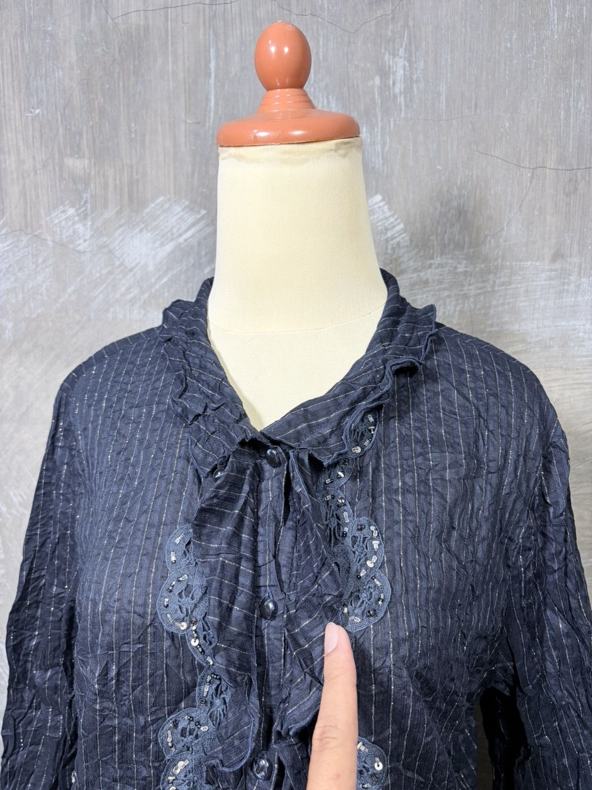 Japanese Brand Y2K Key Wear Women Button Up Shirt Size M / US 6-8 / IT 42-44 - 4 Thumbnail