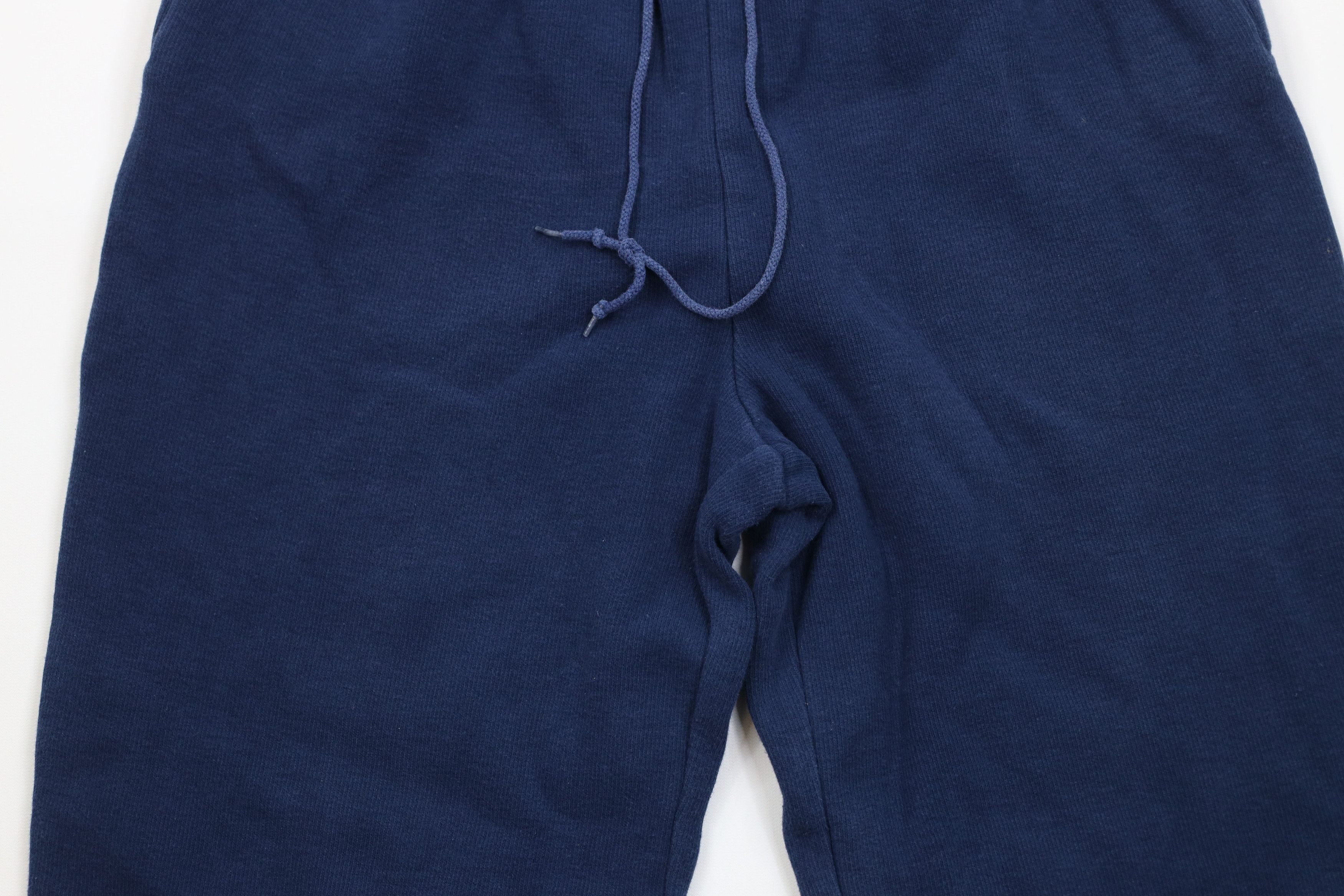 Vintage Vintage 90s Streetwear Ribbed Knit Sweatpants Pants Blue Size 28" / US 6 / IT 42 - 3 Thumbnail
