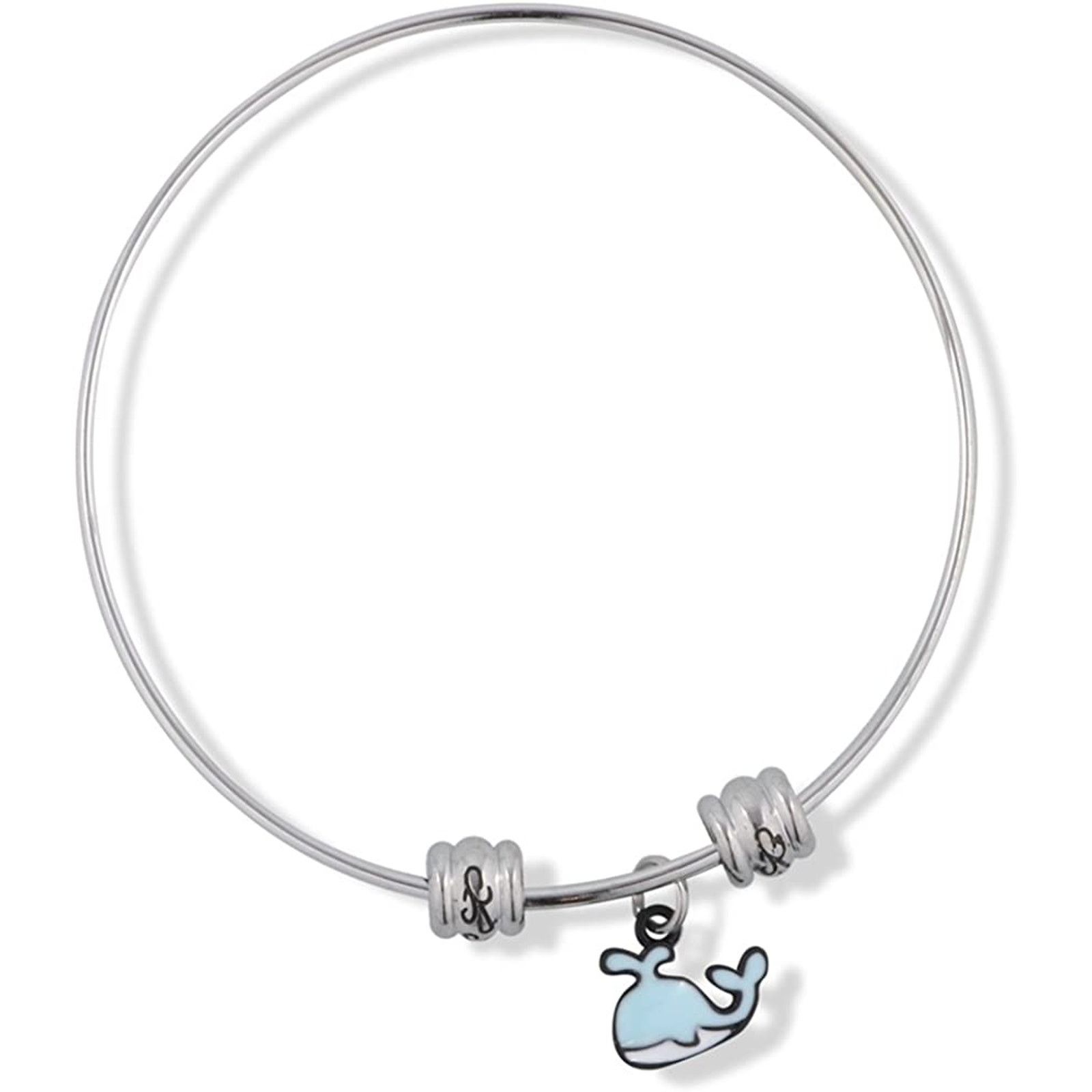& Other Stories Whale with Blue Spouting Water Fancy Charm Bangle Size ONE SIZE - 1 Thumbnail
