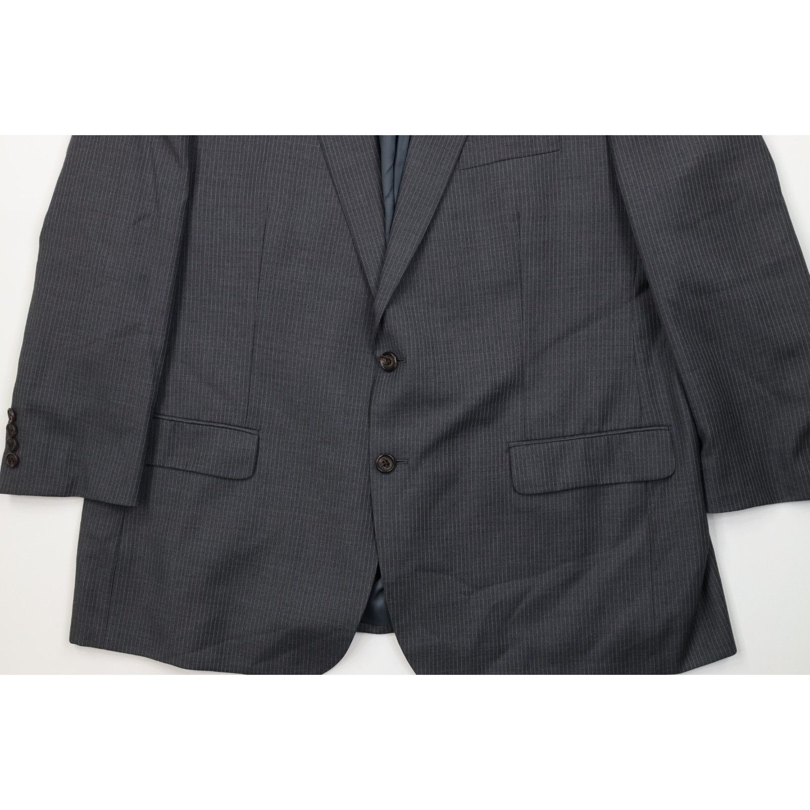 Ralph Lauren Ralph Lauren 2 Piece Wool Pinstriped Suit Wedding Size 48R - 5 Thumbnail