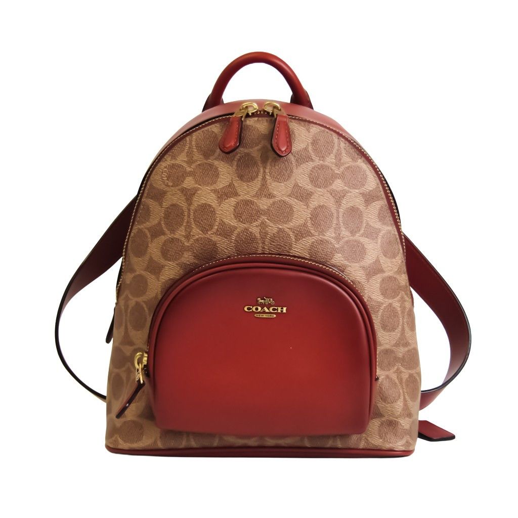 image of Coach Signature Backpack in Brown, Women's