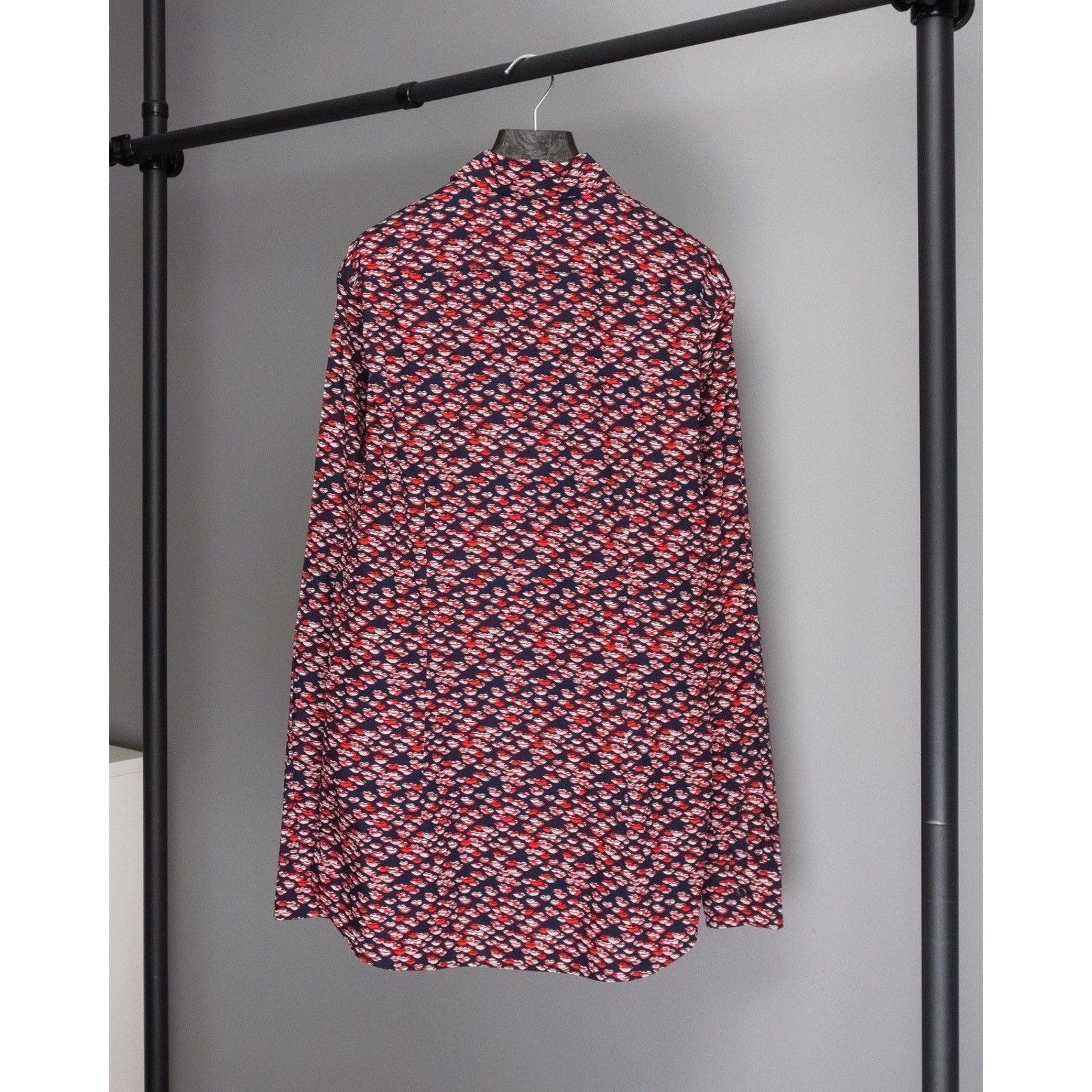 Prada Vintage prada milano 2015 lips pattern long sleeve shirt Size US L / EU 52-54 / 3 - 7 Thumbnail