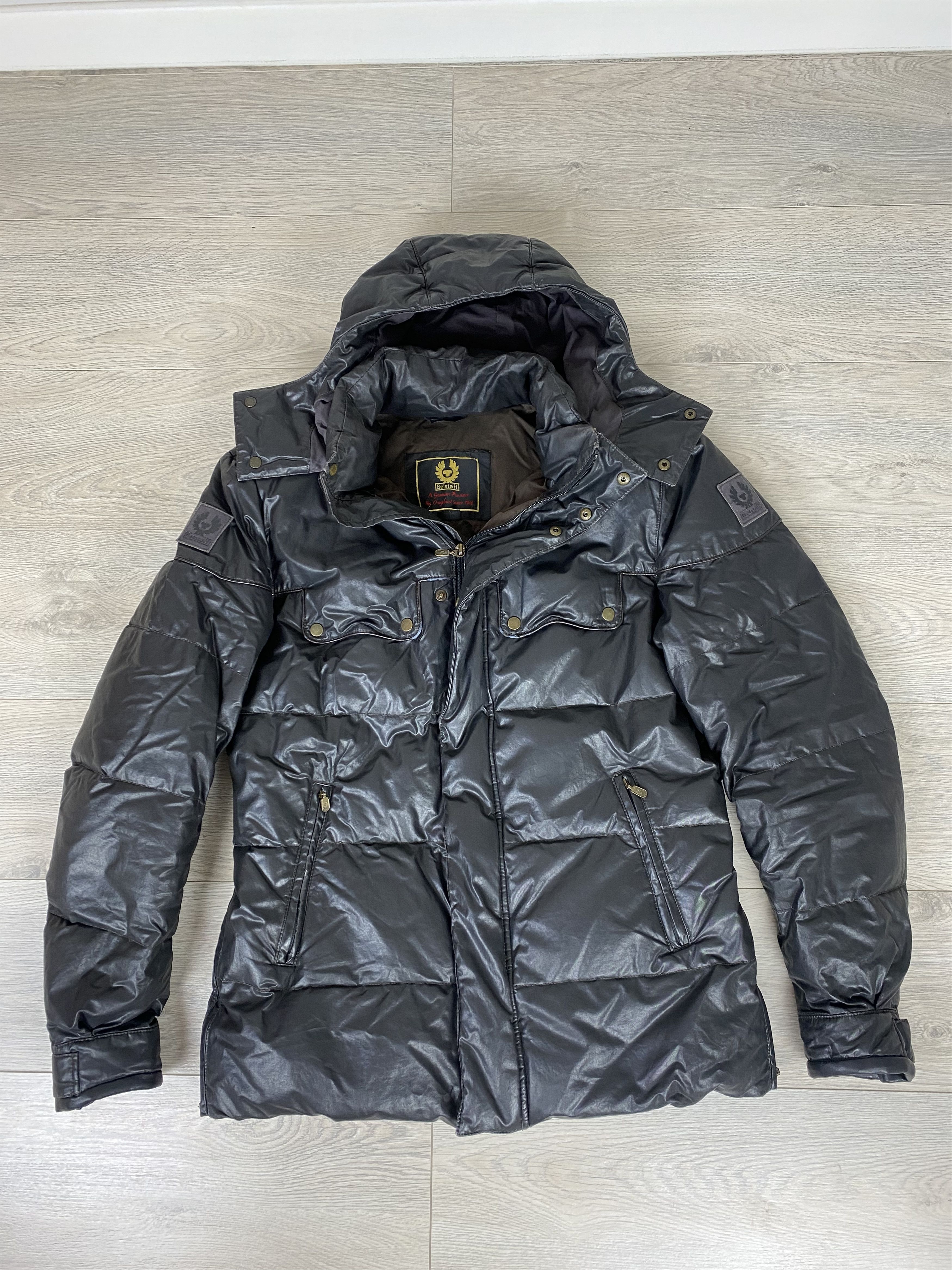 Belstaff Belstaff Waxed Aviator Collection Black Prince Down Jacket Size US L / EU 52-54 / 3 - 3 Thumbnail