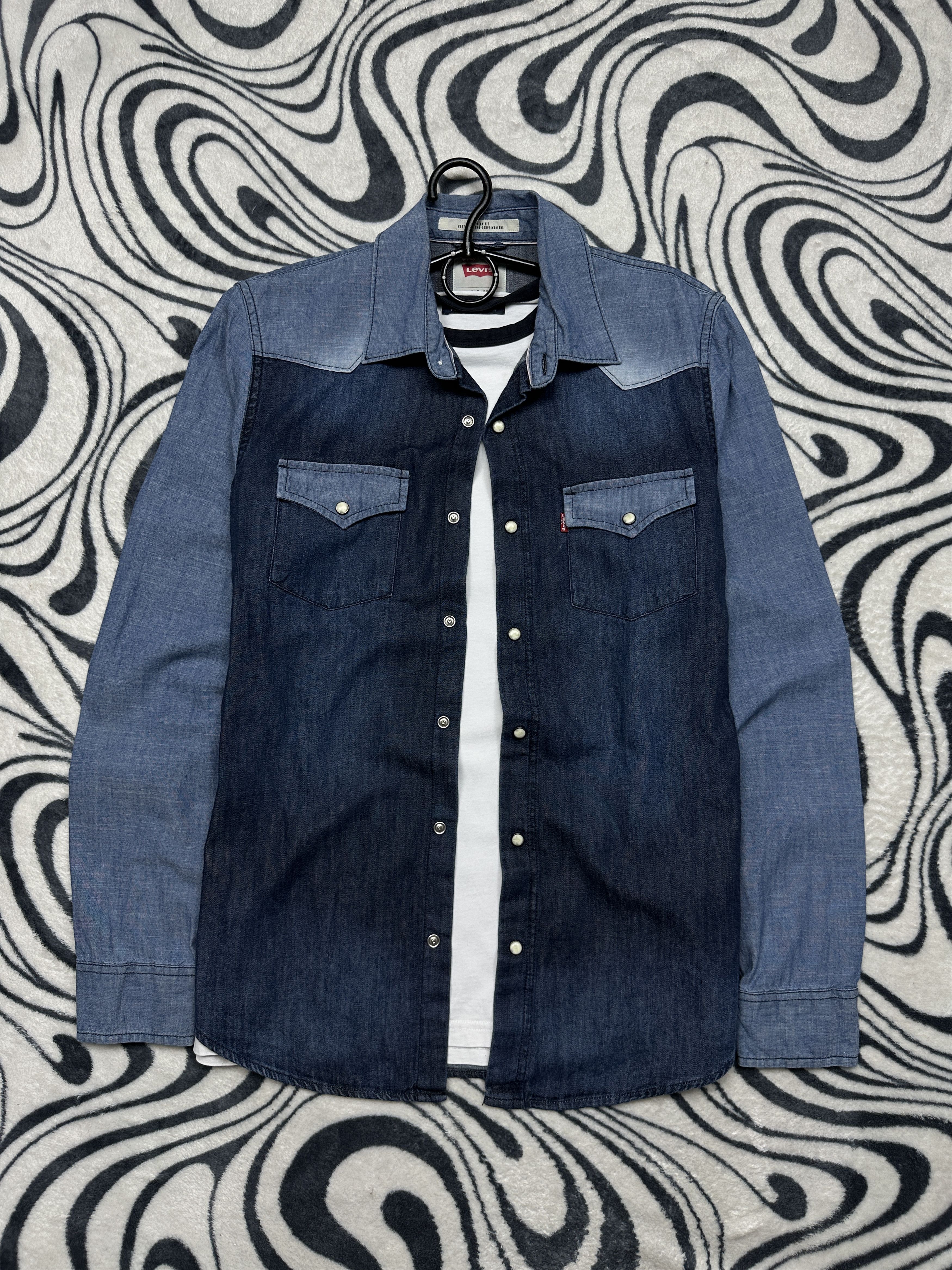 Levi's Levi's Mens Denim Shirt Jeans Y2K Size US S / EU 44-46 / 1 - 1 Thumbnail