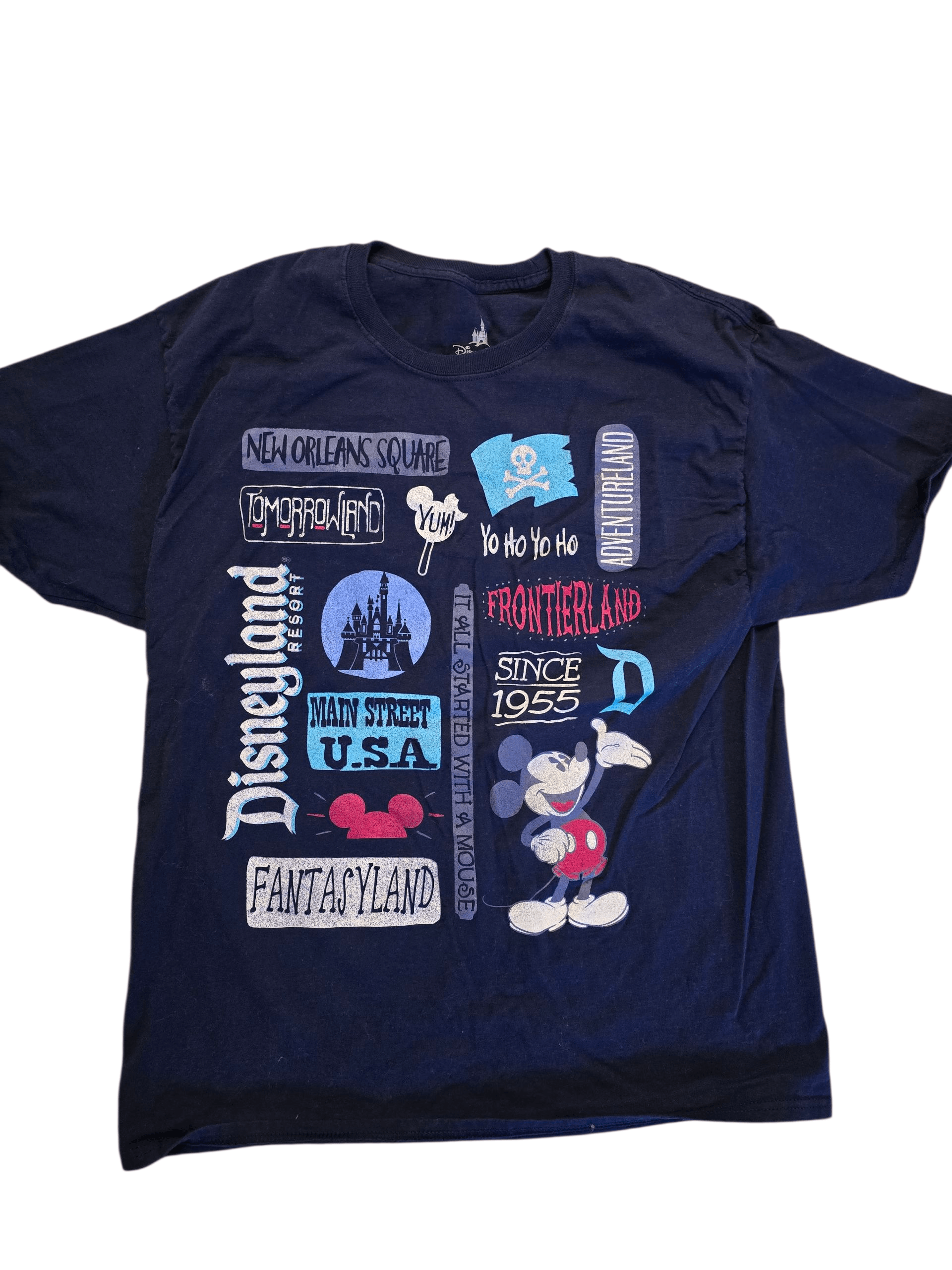 Disney Disneyland Park Unisex Navy Short Sleeve T-shirt XL Size US XL / EU 56 / 4 - 1 Thumbnail