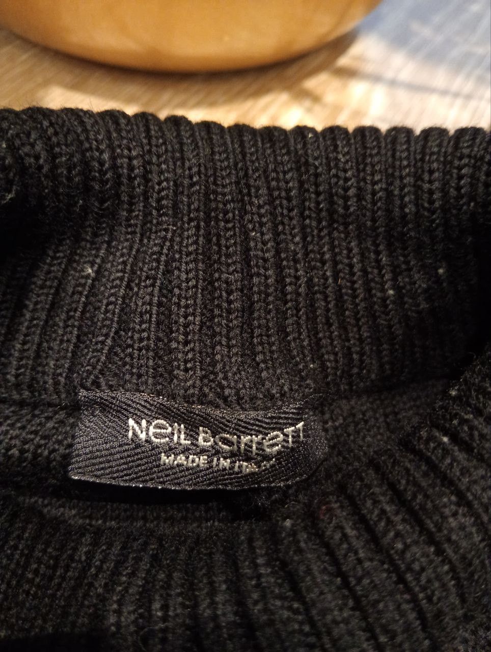 Neil Barrett NEIL BARRETT TURTLE NECK WOOL KNITTED SWEATER Size US L / EU 52-54 / 3 - 5 Thumbnail