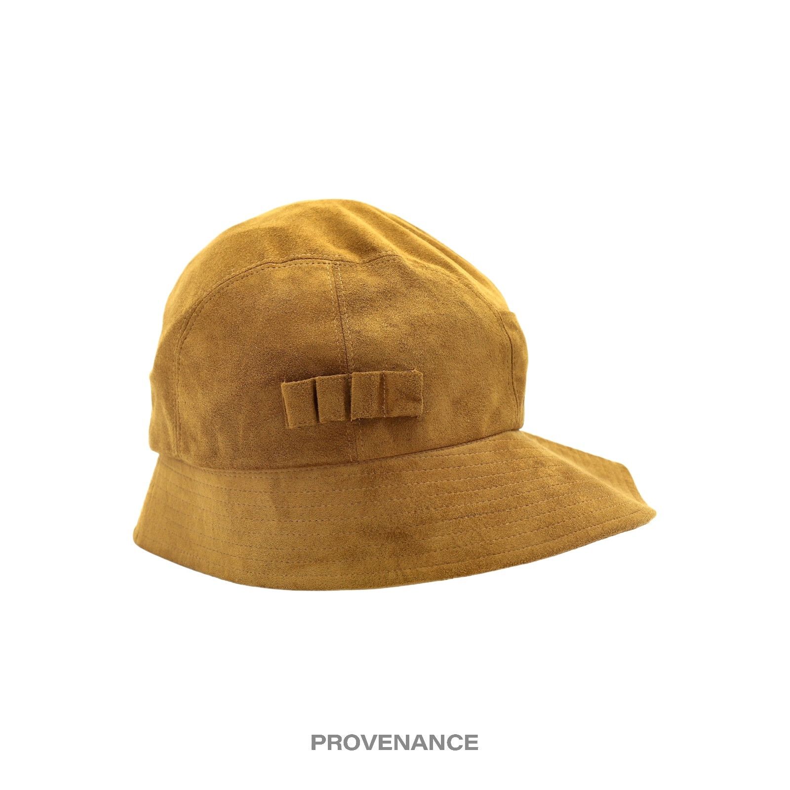 Givenchy 🔴 Givenchy Asymmetric Bucket Hat - Brown Acorn Microsuede Size ONE SIZE - 5 Thumbnail